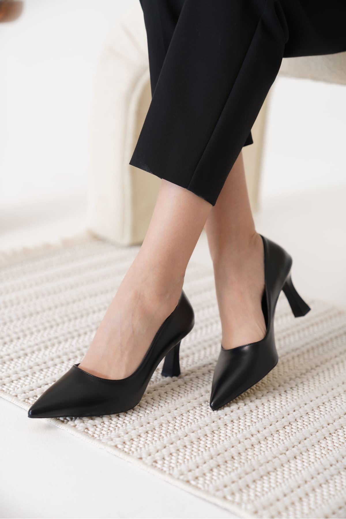 Kadın Siyah Stiletto SHTR12MS06A