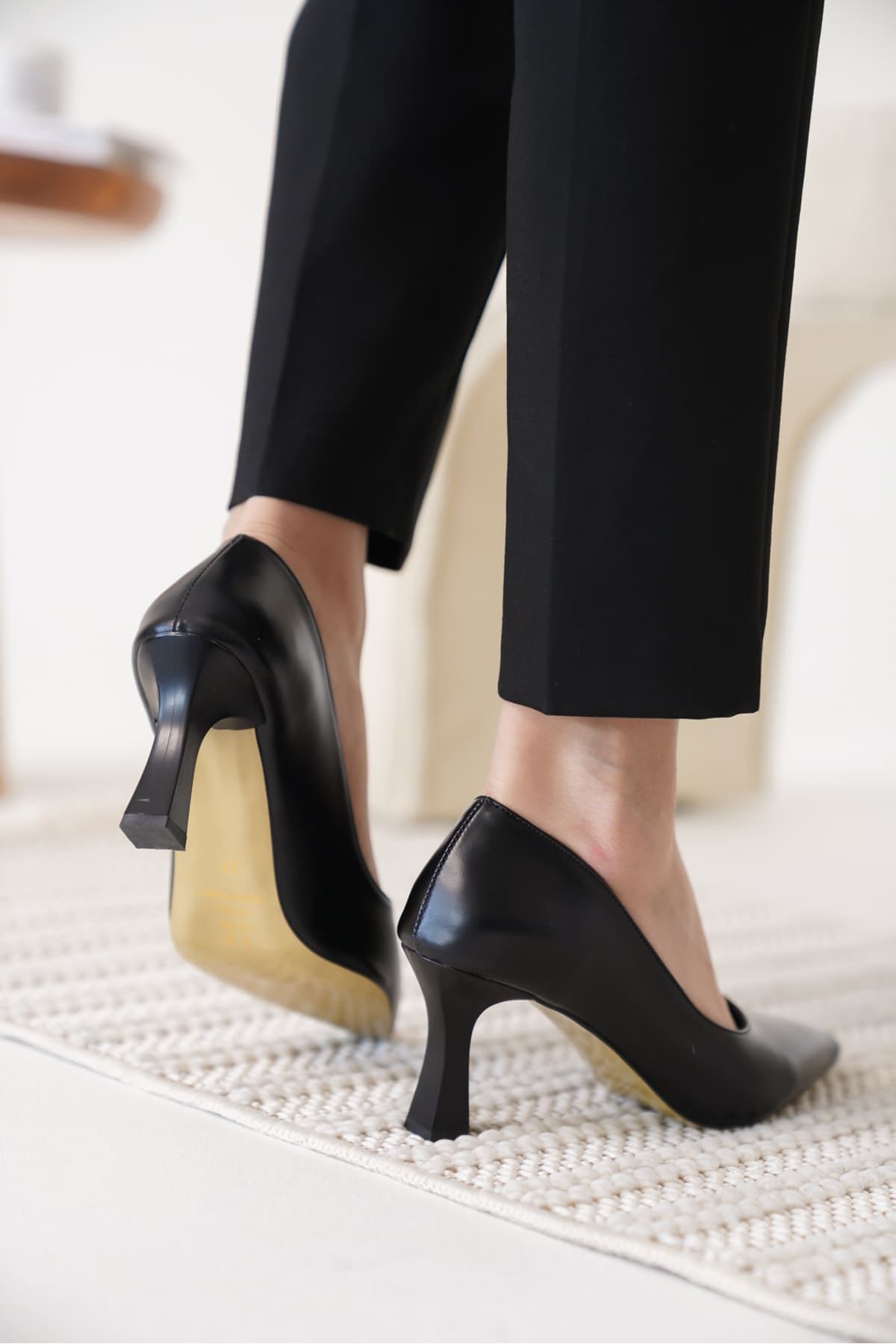 Kadın Siyah Stiletto SHTR12MS06A