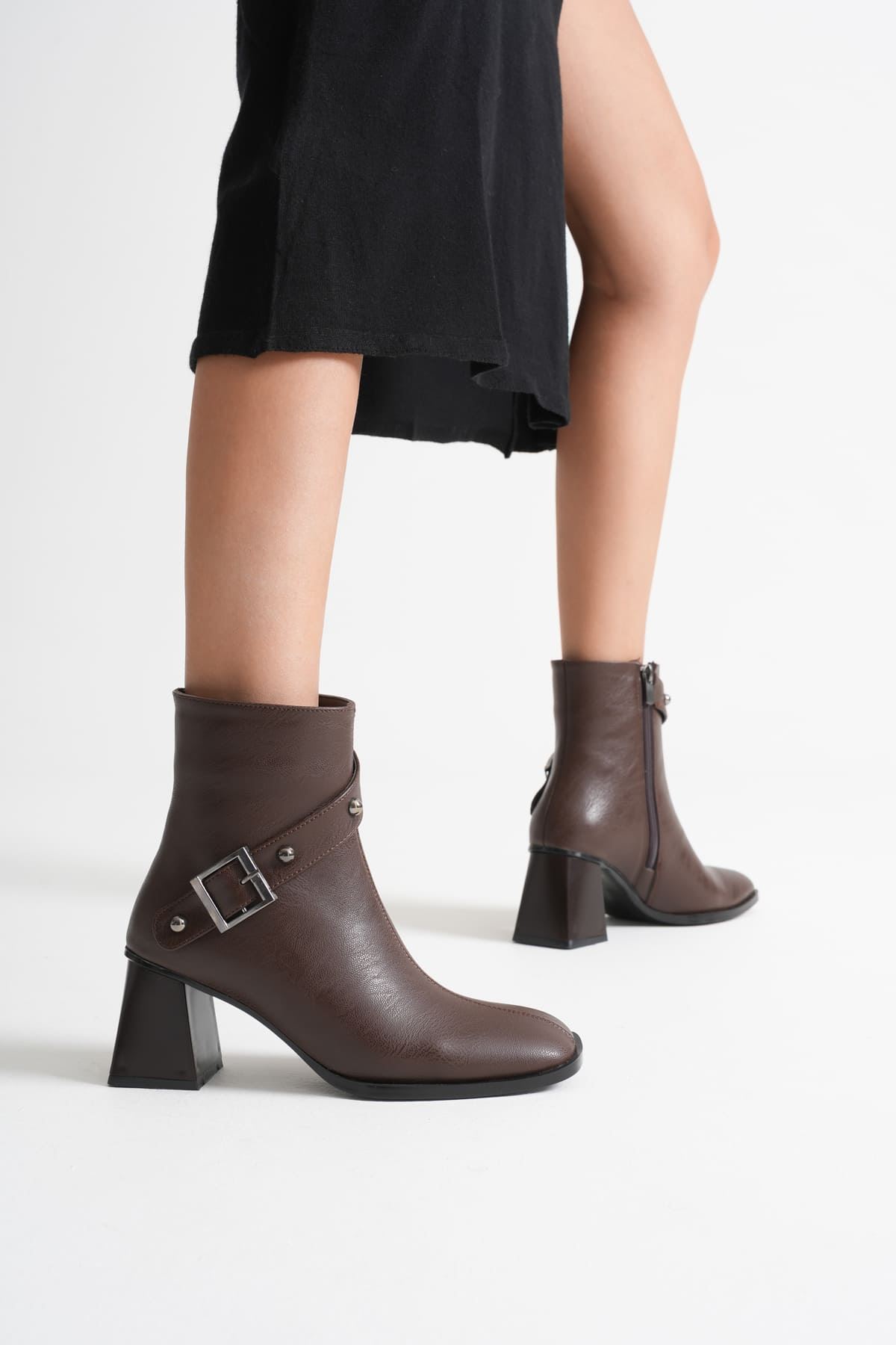 Kadın Acı Kahve Topuklu Bot SHTR08MK25C