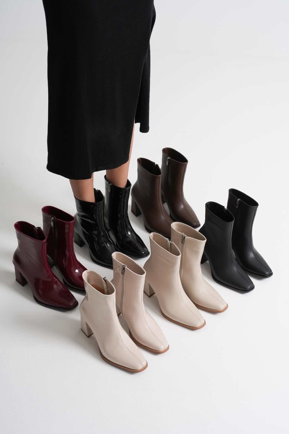 Kadın Siyah Topuklu Bot SHTR08MK02A