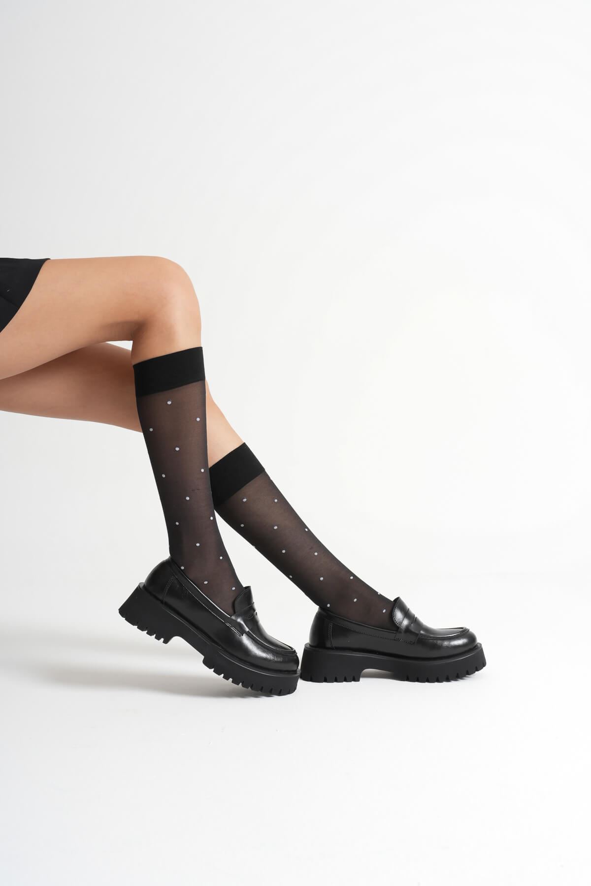 Kadın Günlük Siyah Loafer Ayakkabı SHTR10MS02A