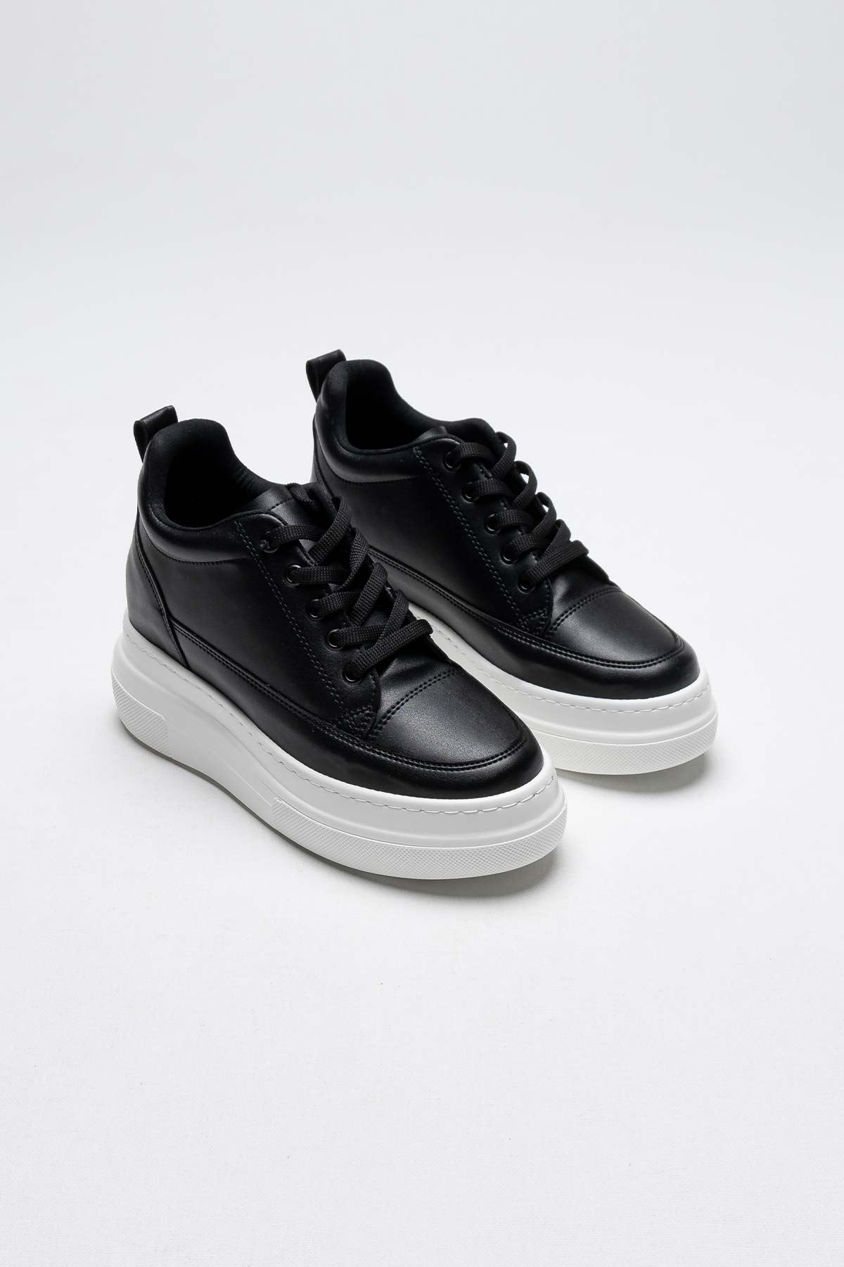 Kadın Gizli Topuk Siyah BT Spor Ayakkabı