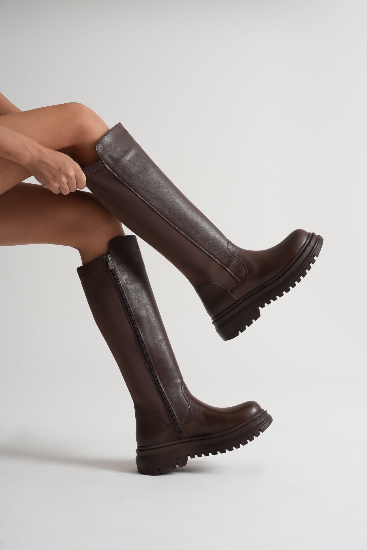 Kadın Günlük Acı Kahve Çizme SHTR08MK12B