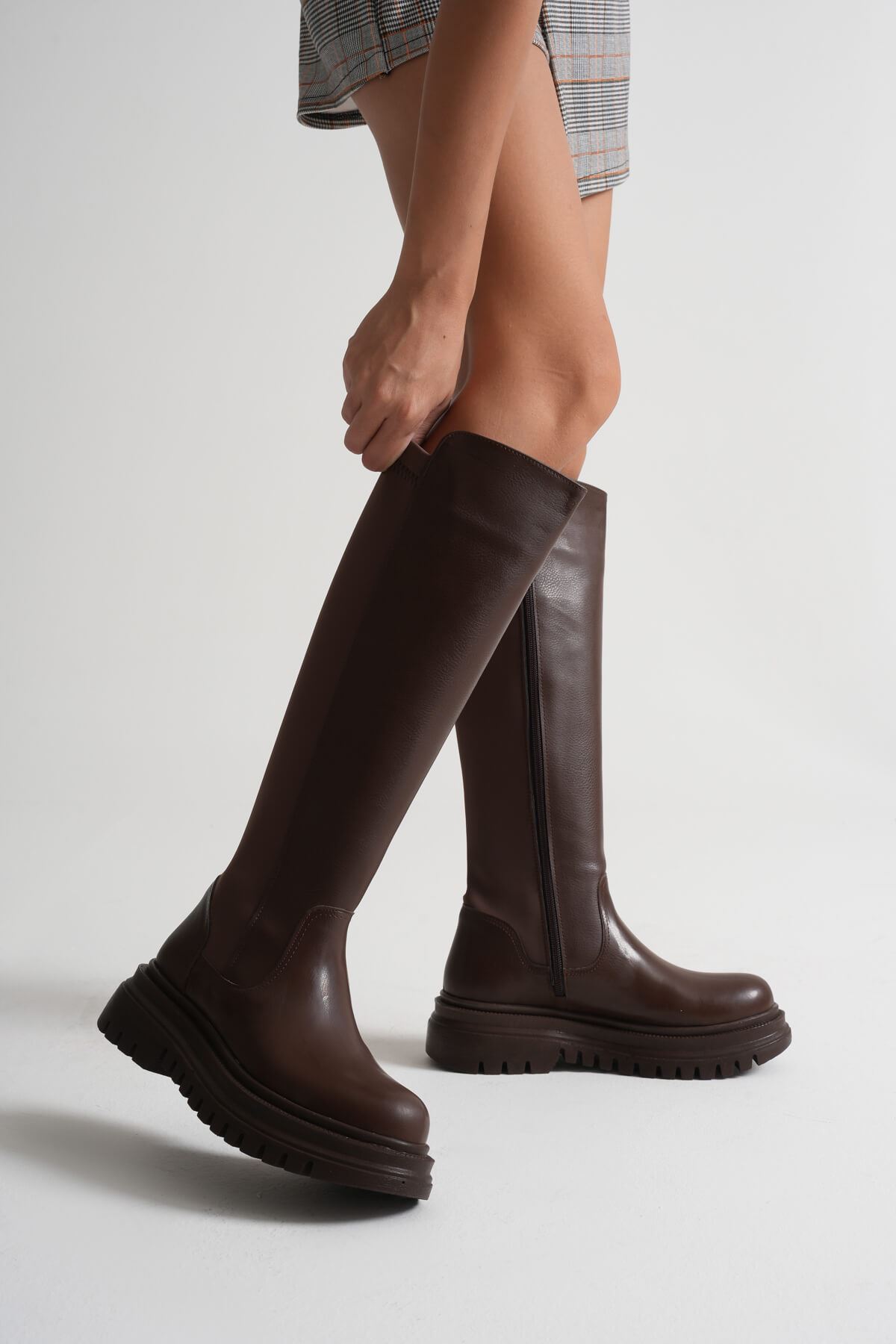 Kadın Günlük Acı Kahve Çizme SHTR08MK12B