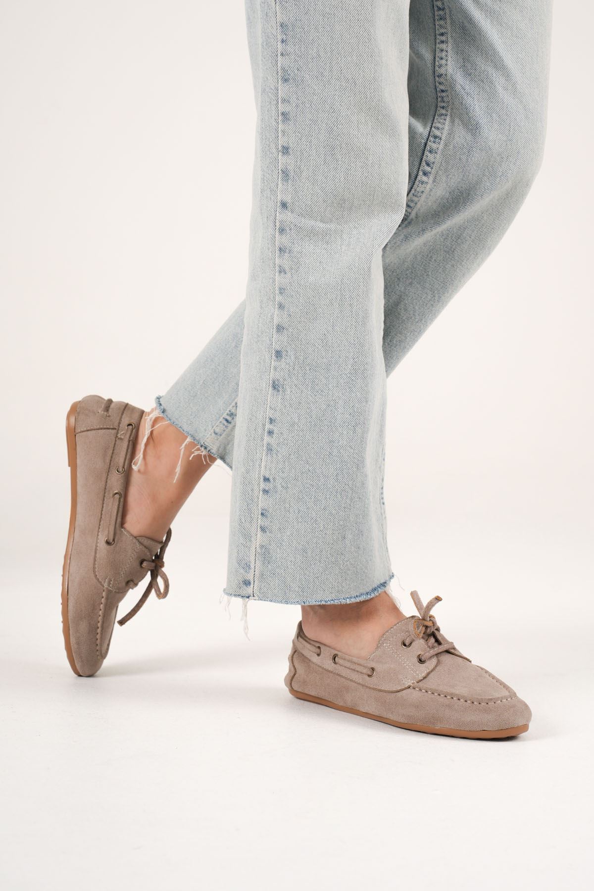 Kadın Vizon Günlük Süet Ayakkabı EATR27MS06D