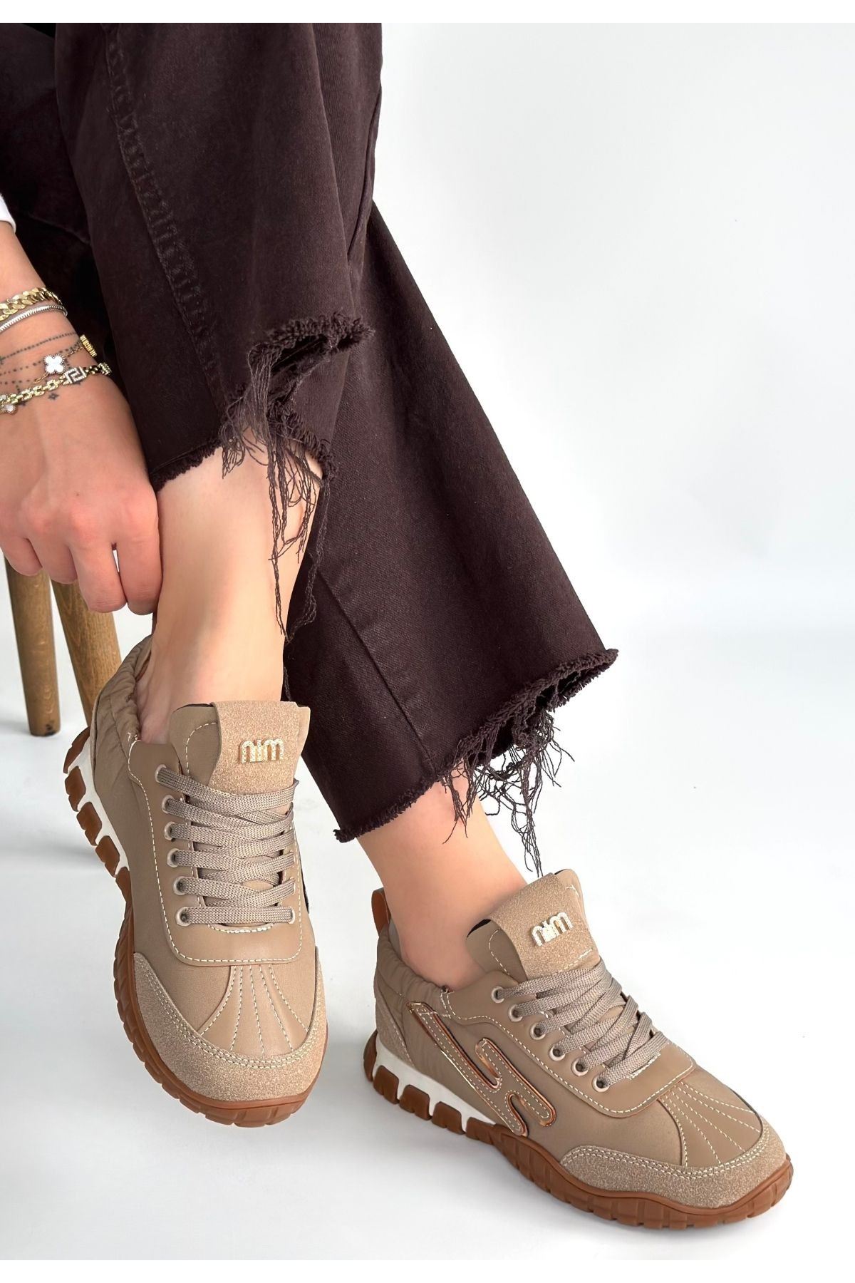 Huer Vizon Nubuk Bağcıklı Spor Ayakkabı