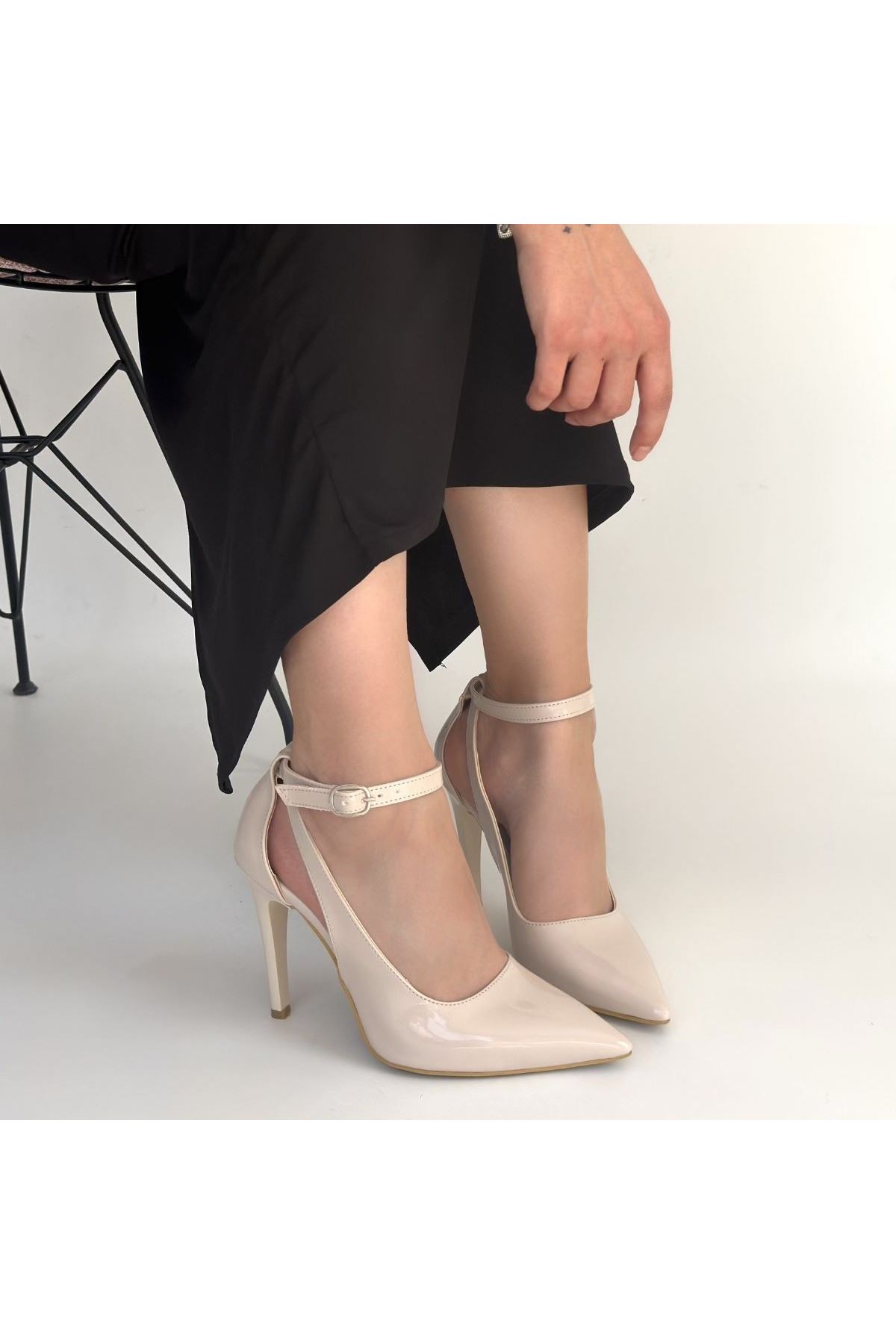 Wenni Bej Rugan Stiletto Ayakkabı