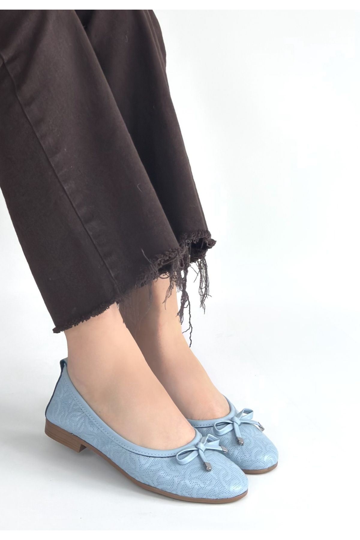 Jnues Mavi Deri Babet Ayakkabı