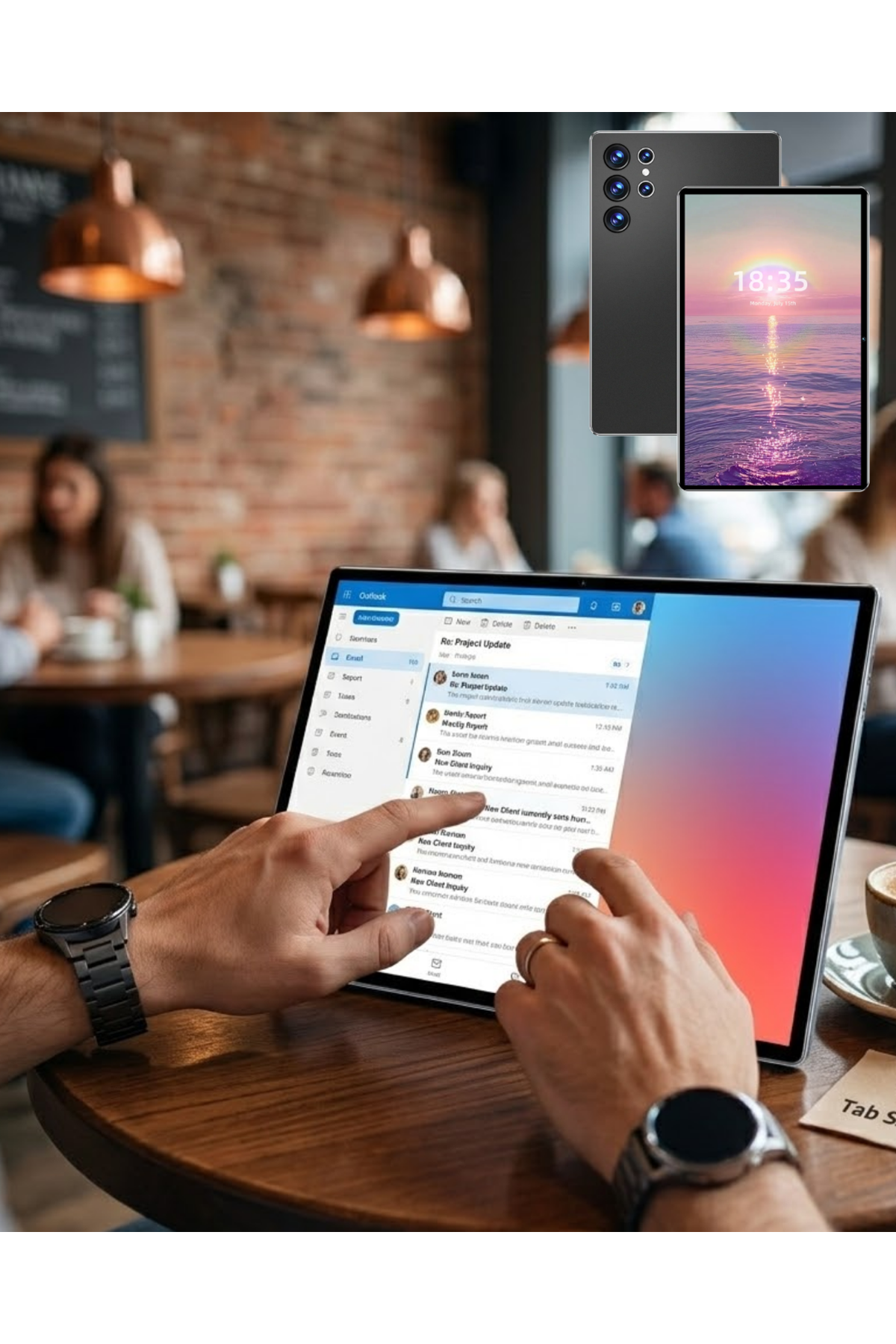 Klavyeli Android Tablet 1TB Hafıza 16GB RAM Kalem ve Kılıf Hediyeli