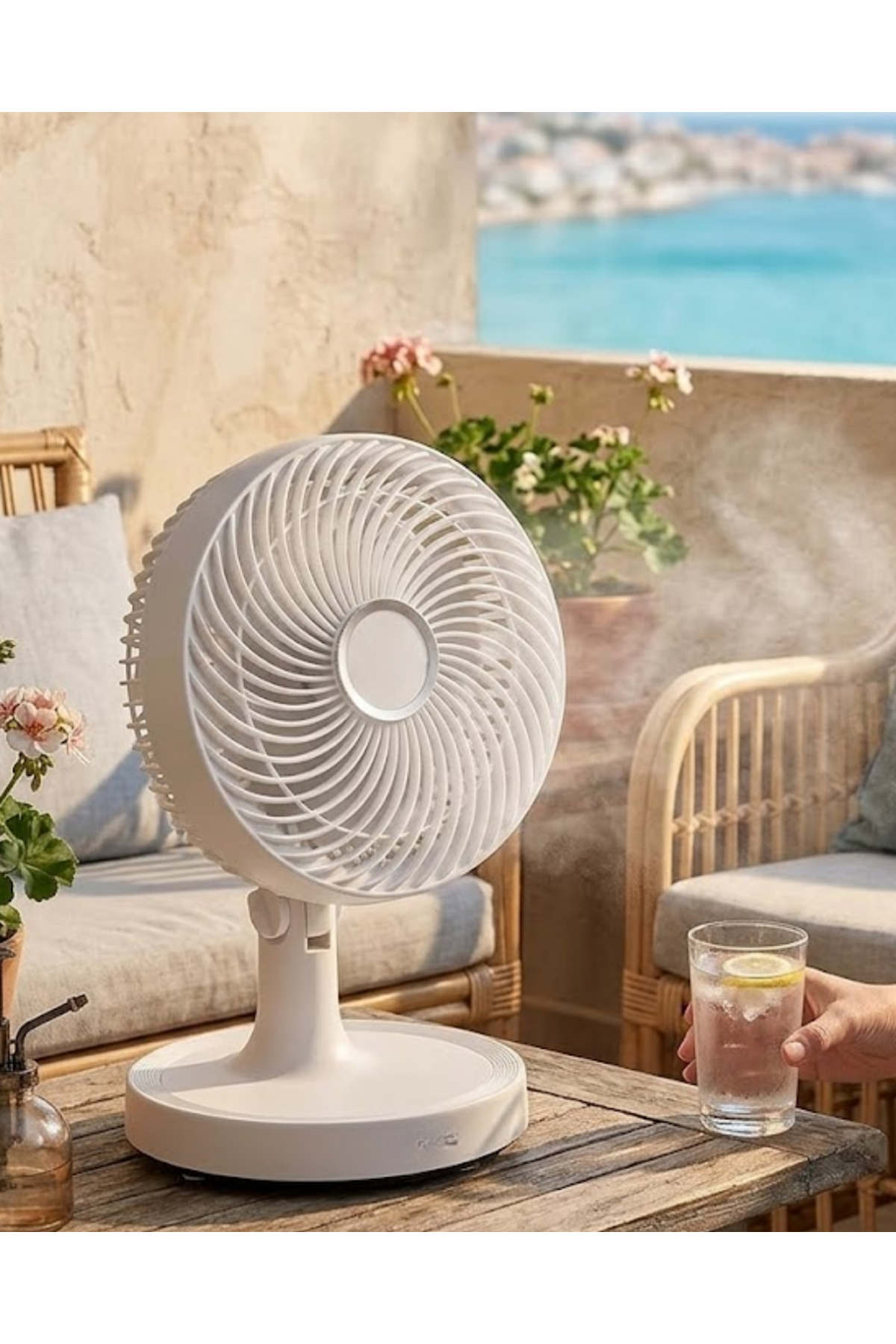 2200 RPM Mini Masaüstü Vantilatör Sessiz ve Güçlü Hava Akışlı Fan