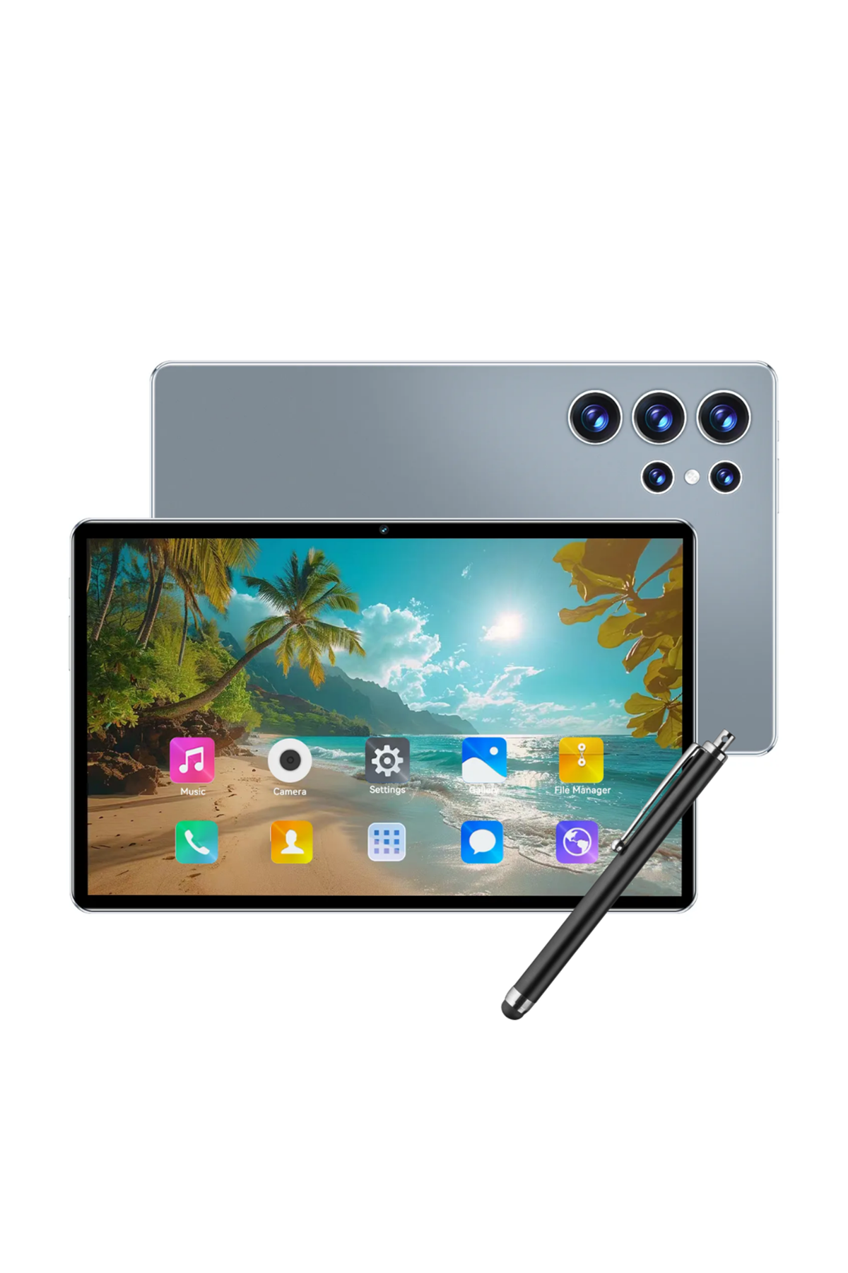 10.1 İnç Android Tablet 16GB RAM 1TB Depolama Klavyeli Tablet Seti