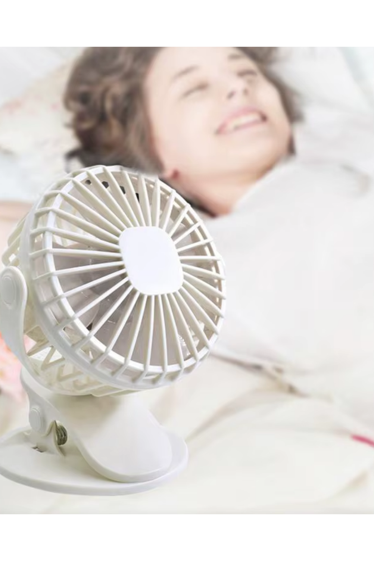 Çalışma Masası ve Yatak Başlığı İçin Klipsli Mini Fan
