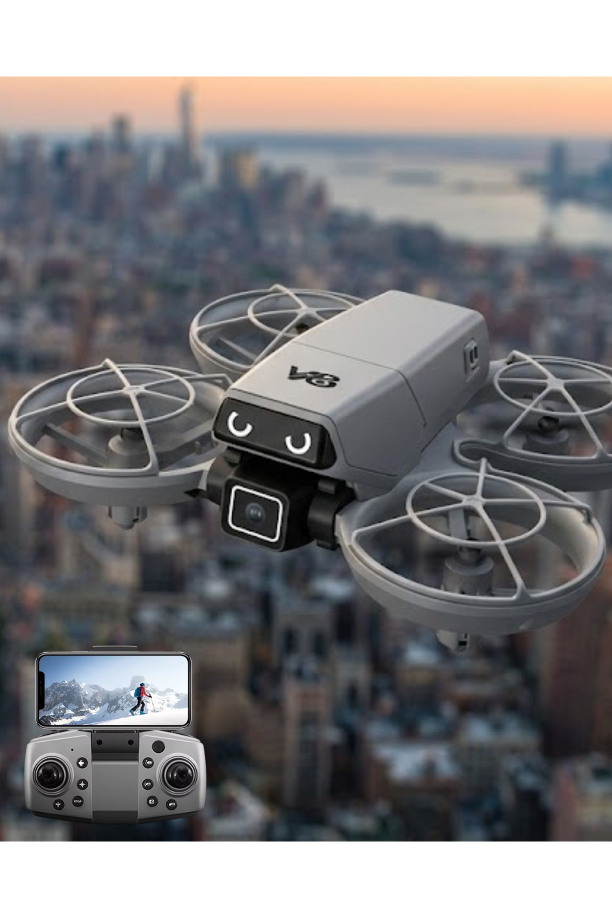 APP Kontrollü Kameralı Mini Drone Headless Mod Özellikli