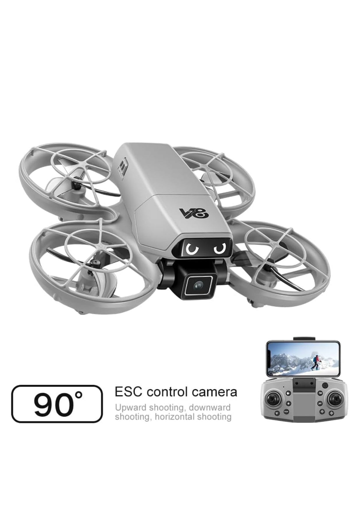 APP Kontrollü Kameralı Mini Drone Headless Mod Özellikli