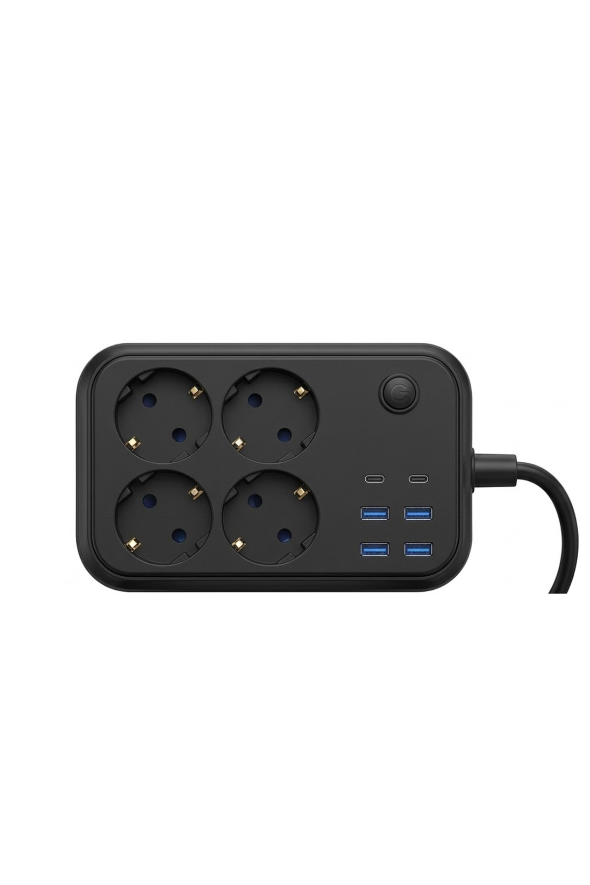 Akım Korumalı Uzatma Prizi 4 USB 2 Type C Dayanıklı ve Güvenli Tasarım