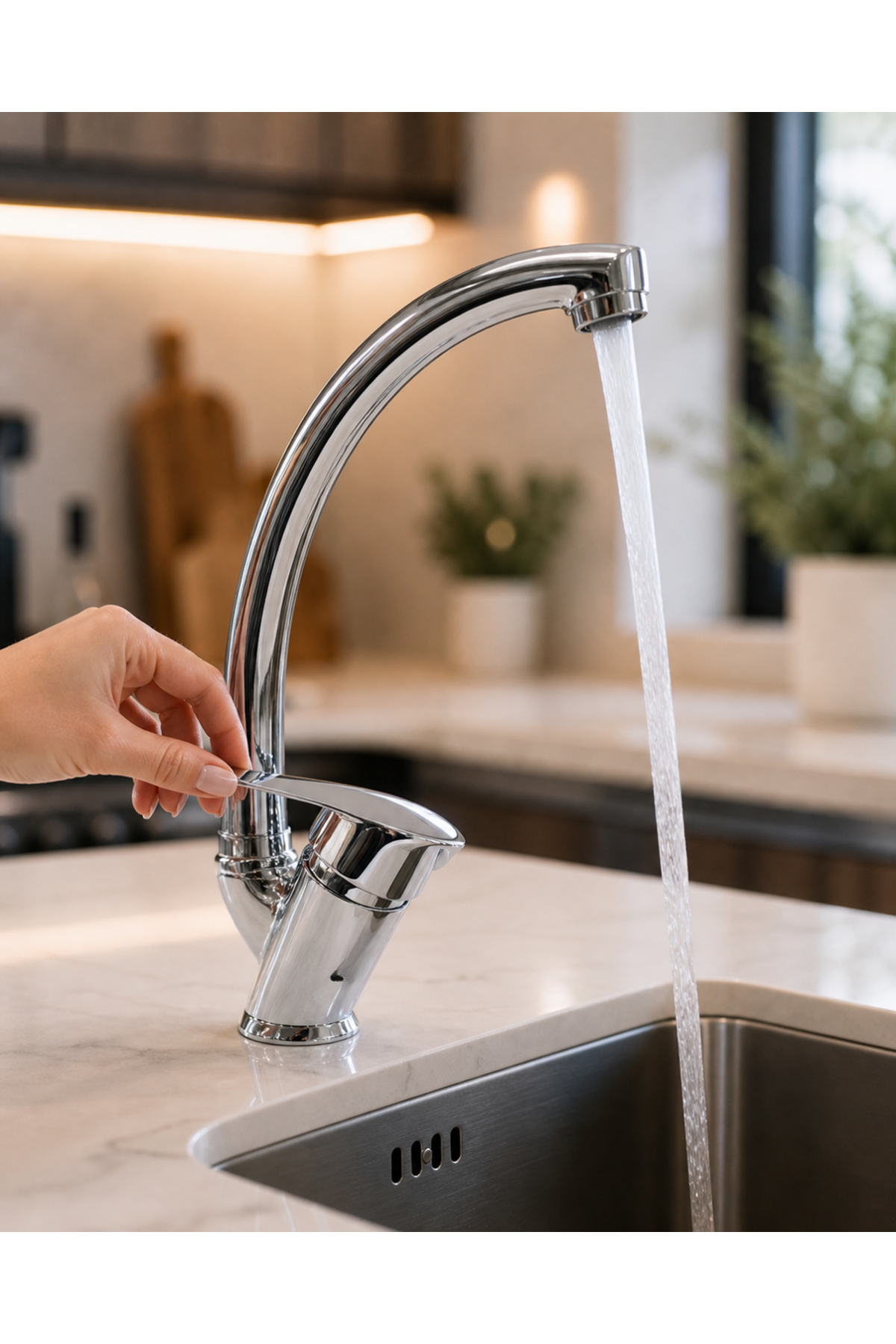 Modern Musluk 360 Döner Başlık Sıcak Soğuk Karıştırıcı ve Sağlam Yapı