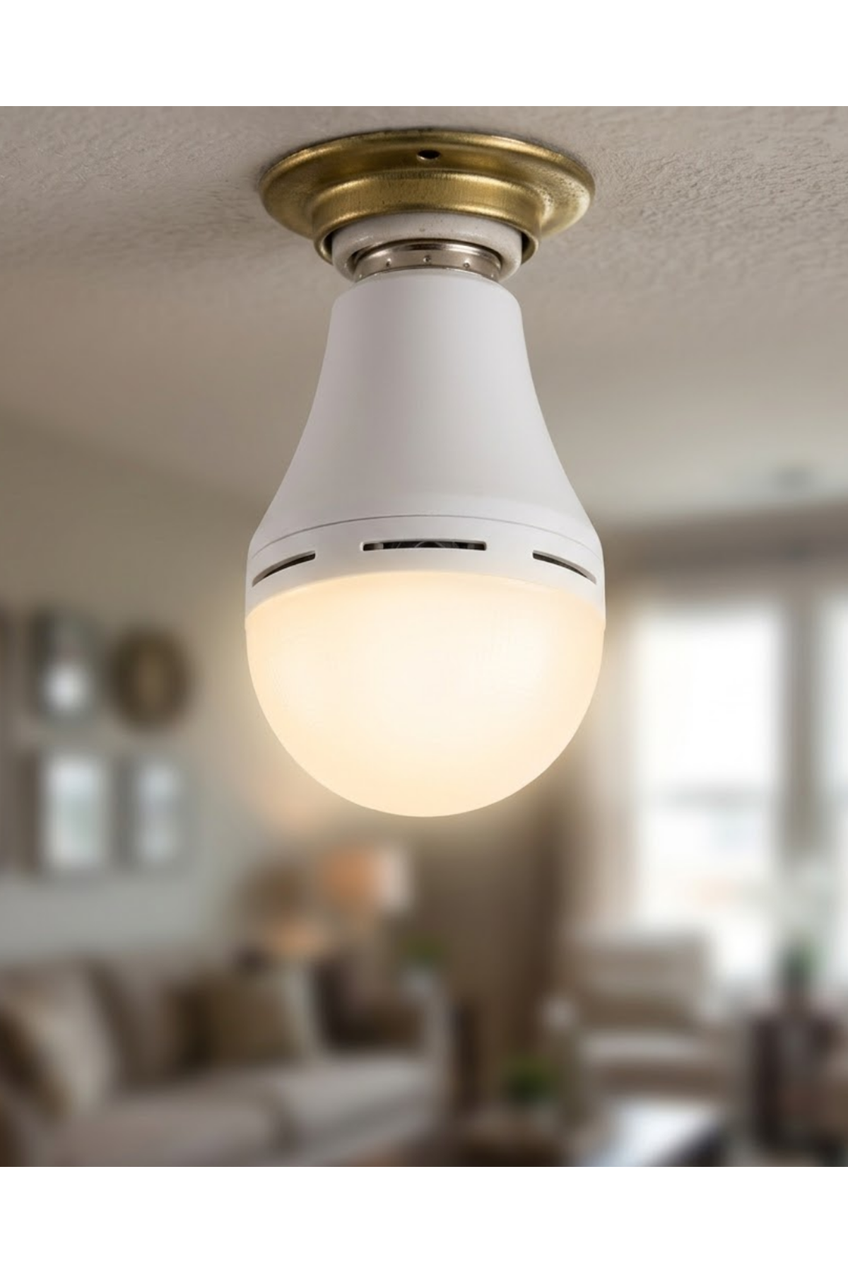 Şarjlı LED Ampul 35W 6500K Soğuk Beyaz E27 Duy Enerji Tasarruflu