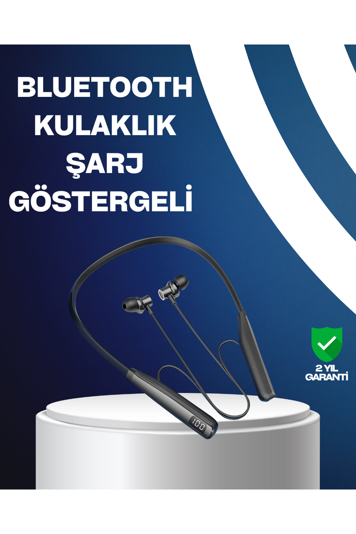 Bluetooth 5.3 Boyun Bantlı Kulaklık – Oyun ve Müzik Modu, SD Kart Desteği