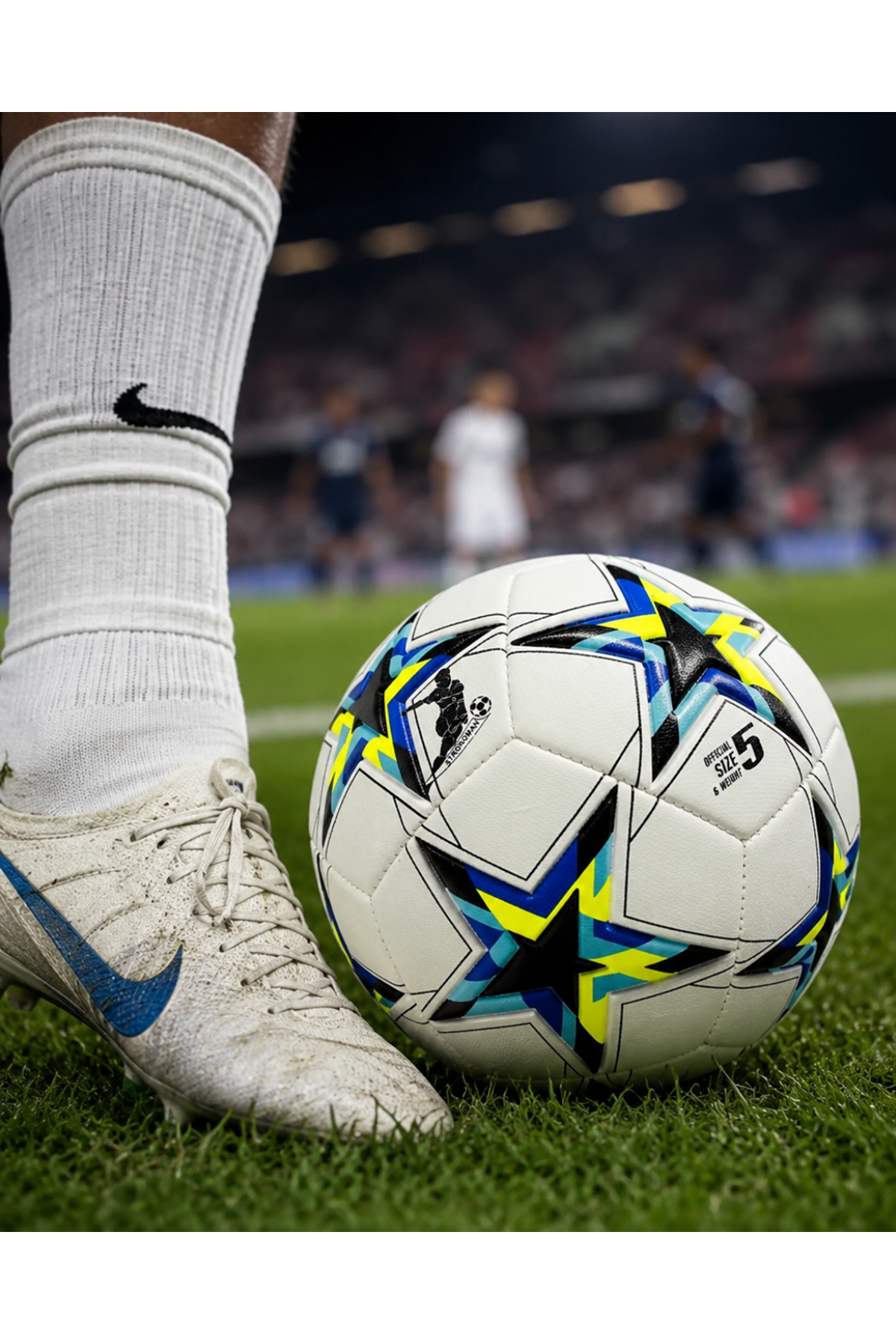 Futbol Antrenman Topu Yüksek Dayanıklı Dikişli Kaymaz Yüzey Tasarımı