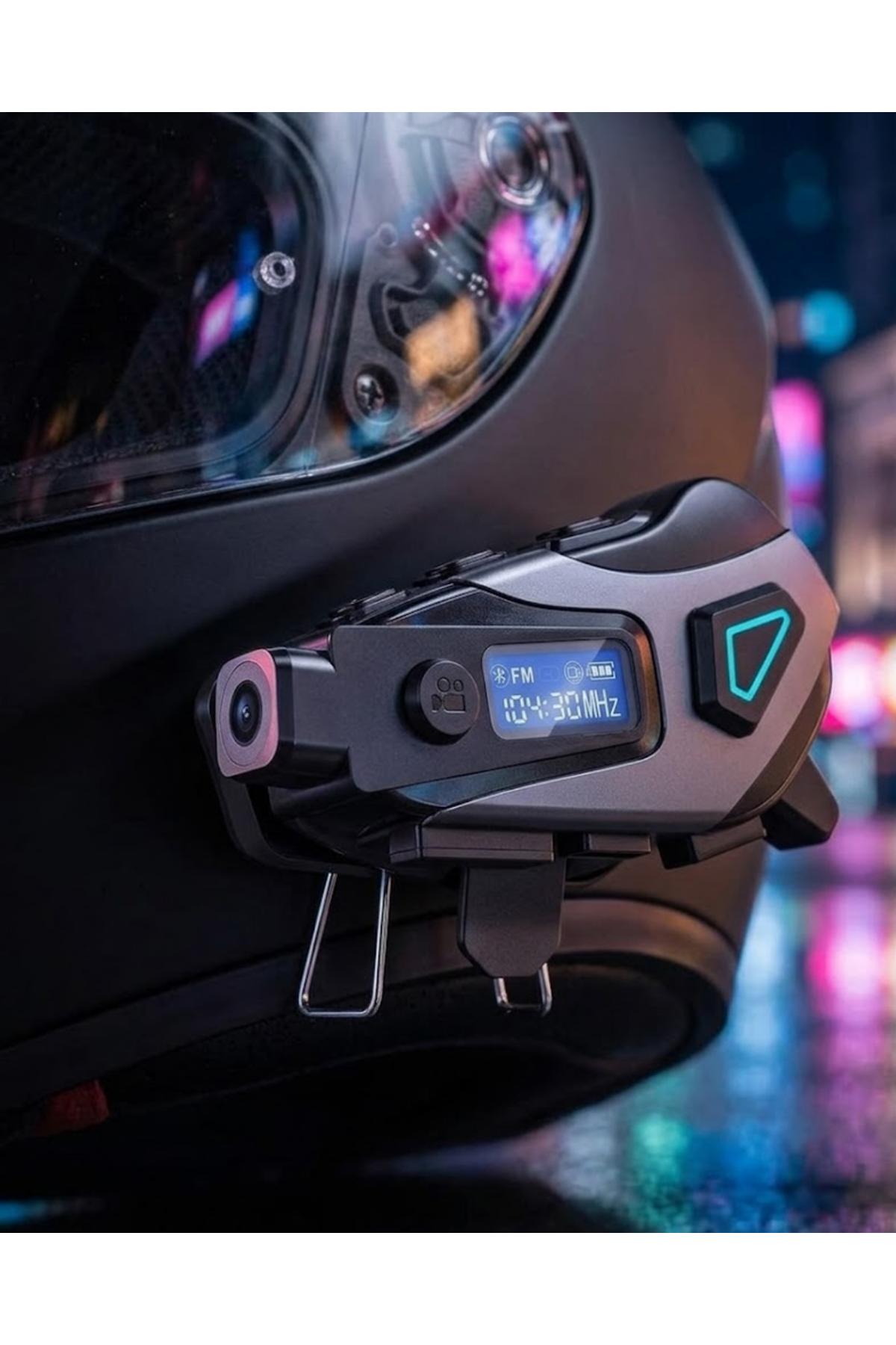Kask İçi Bluetooth Kulaklık Kamera Özellikli Uzun Pil Ömrü ve Su Geçirmez