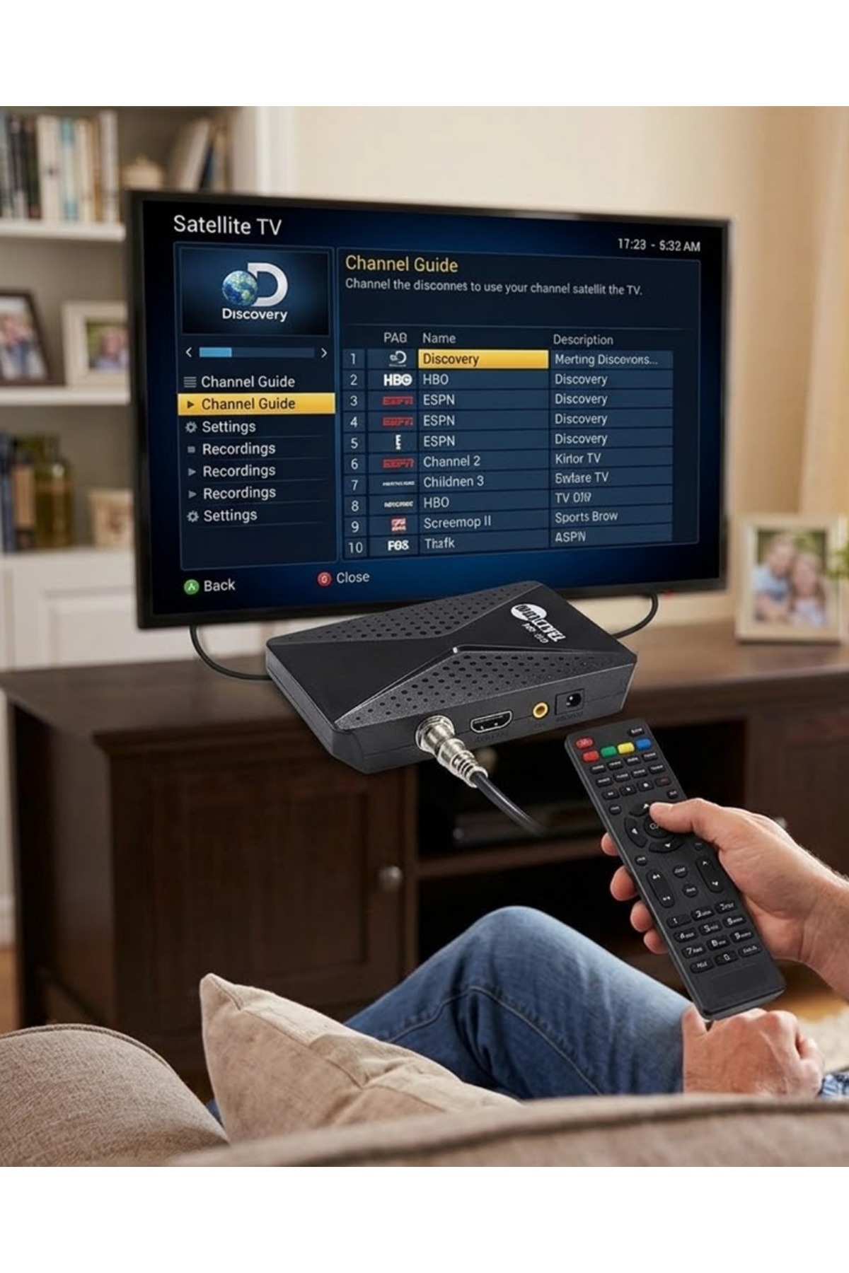 Gelişmiş Özellikli Uydu Alıcısı HDMI  USB WiFi Destekli
