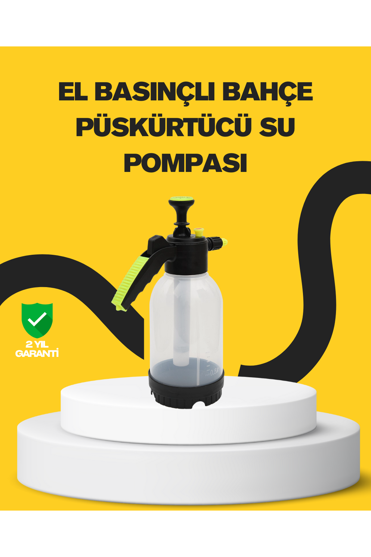 Köpük Püskürtücü 2 Litre Dayanıklı Manuel Basınçlı Yıkama Şişesi