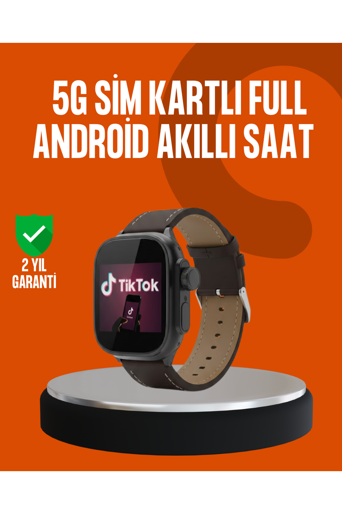 SIM Kartlı Akıllı Saat AMOLED Ekran Android Sistem