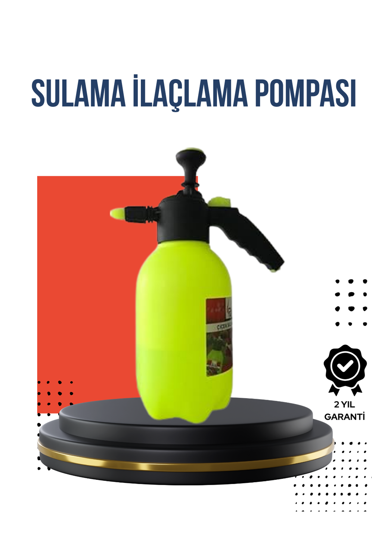 Ayarlı Nozullu 2L Basınçlı El Püskürtücü Jant Cam Temizlik Cila İçin