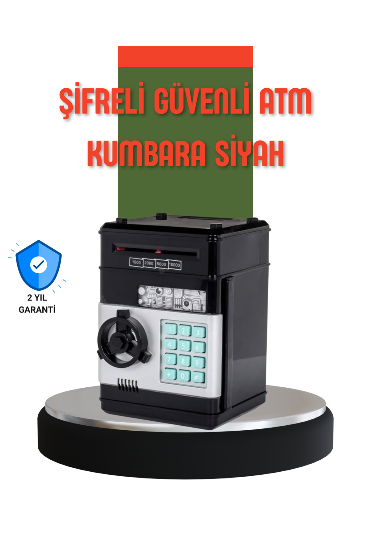 Şifreli ATM Kasa Görünümlü Para Biriktirme Kumbarası