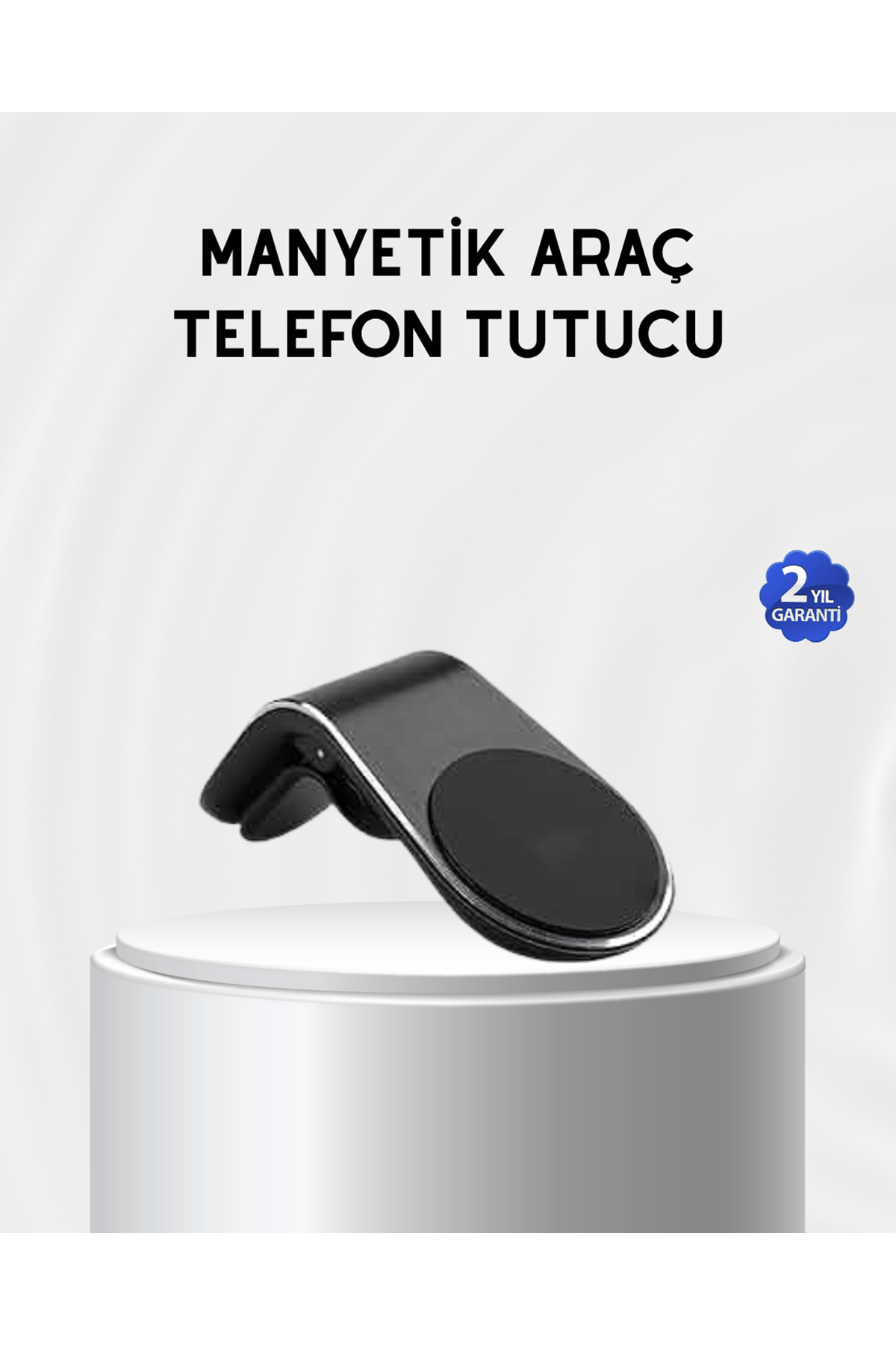Araç İçi Manyetik Telefon Tutucu Güçlü Klipsli ve 360 Derece Ayarlanabilir