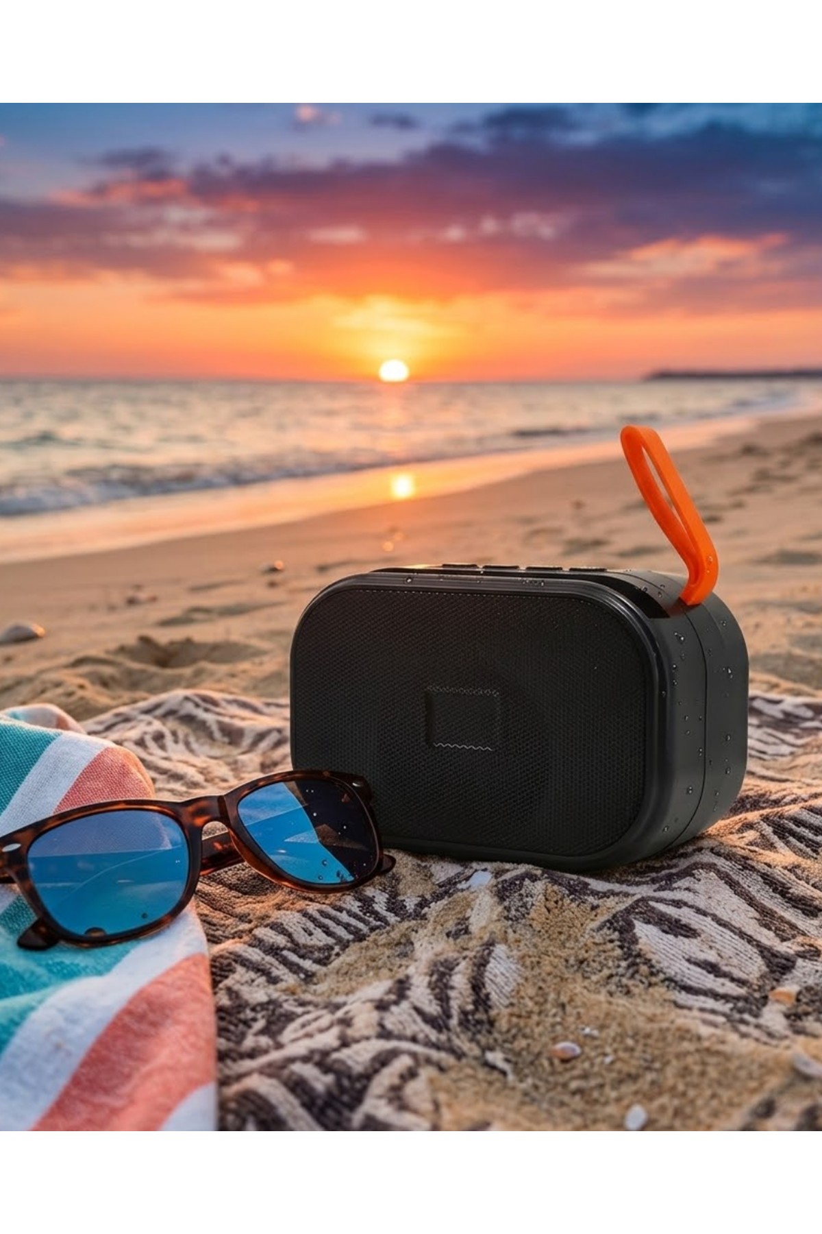 Taşınabilir Bluetooth Hoparlör Güçlü Baslı Kablosuz Müzik Kutusu