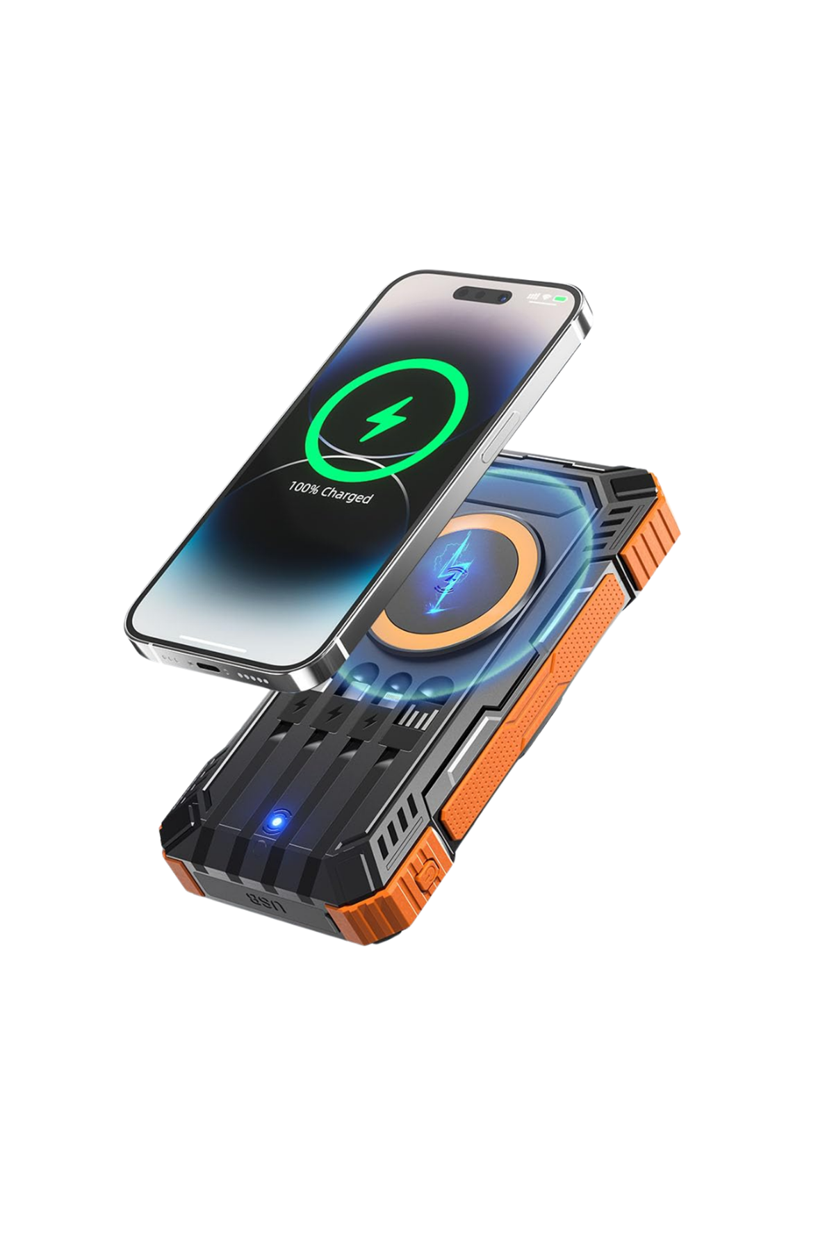 20000 mAh Powerbank Güneş Enerjili Kablosuz Şarj Hızlı Şarj Taşınabilir Batarya (Kopya)