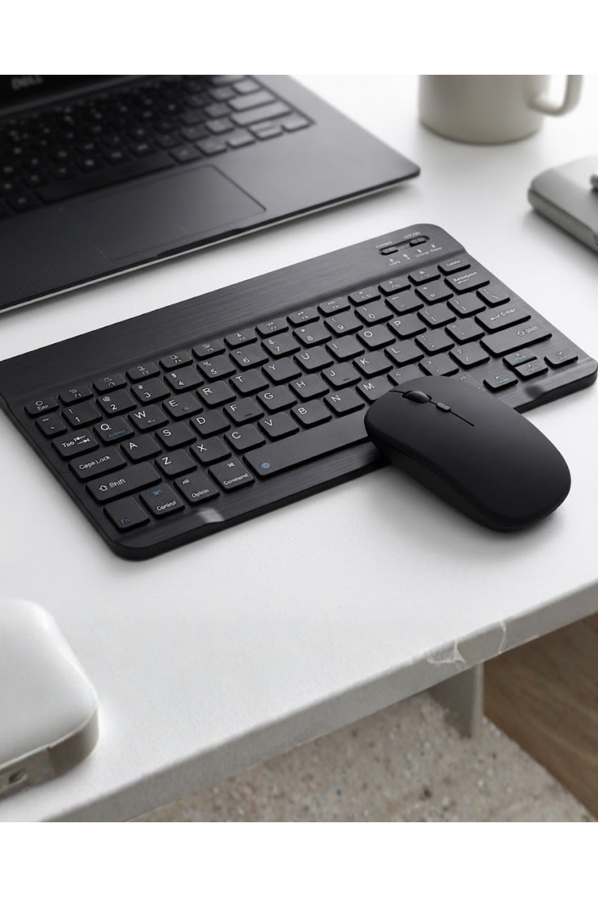 Kablosuz Bluetooth Klavye Mouse Seti Wireless Sessiz İnce Tasarım Çoklu Uyumlu