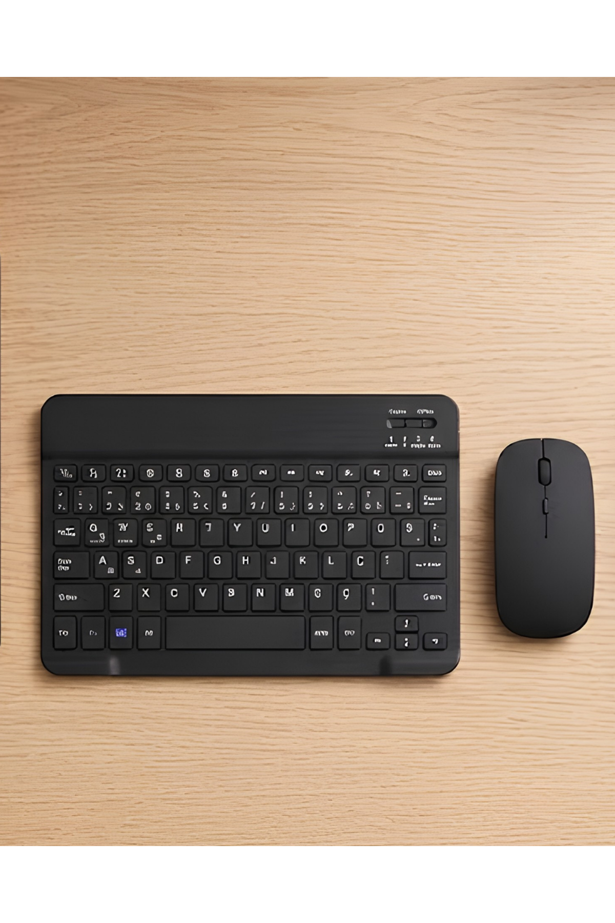 Sessiz Tuşlu Kablosuz Klavye Mouse Seti Çoklu Cihaz Uyumlu