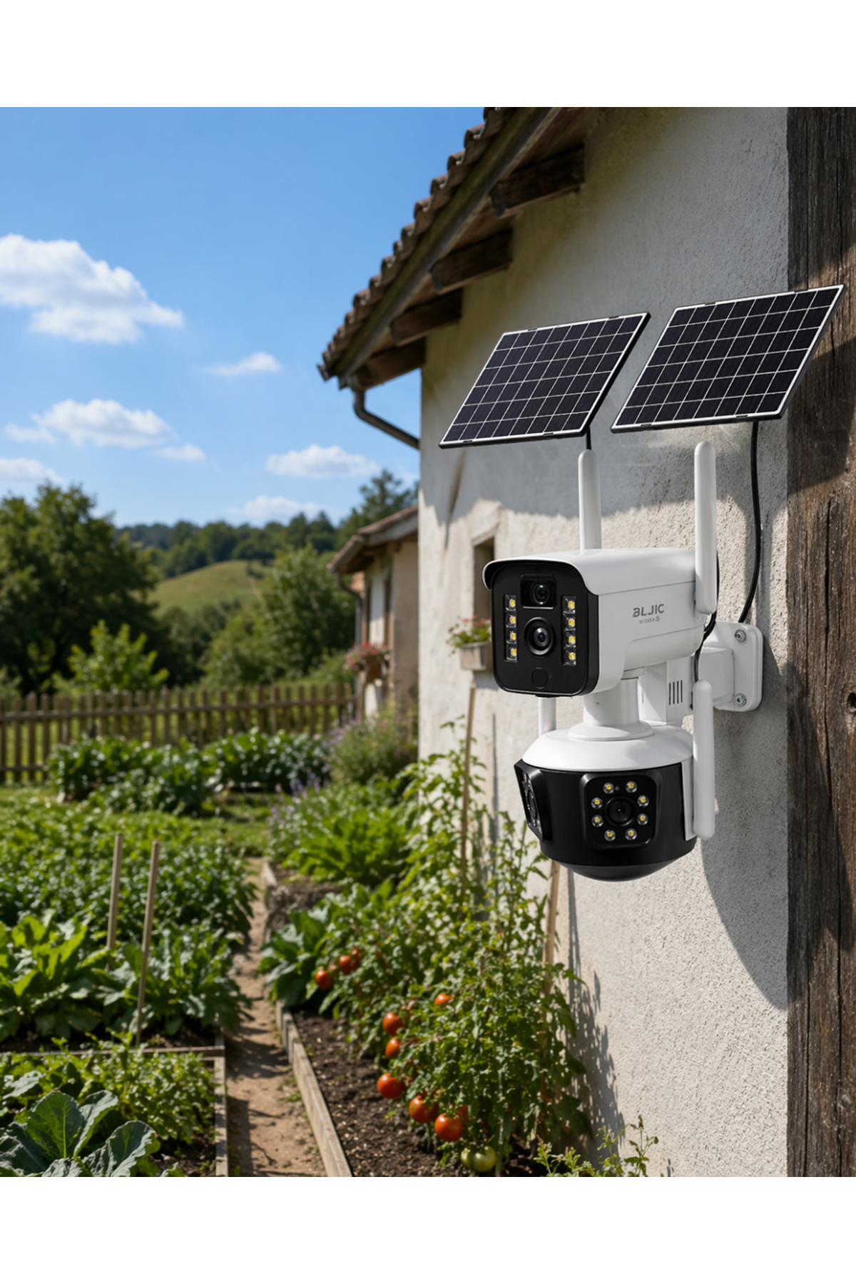 Güneş Enerjili Arıcı Kamerası 4G SIM Kartlı 9MP Üç Lens Yayla Güvenlik Kamerası 2 Yıl Garantili