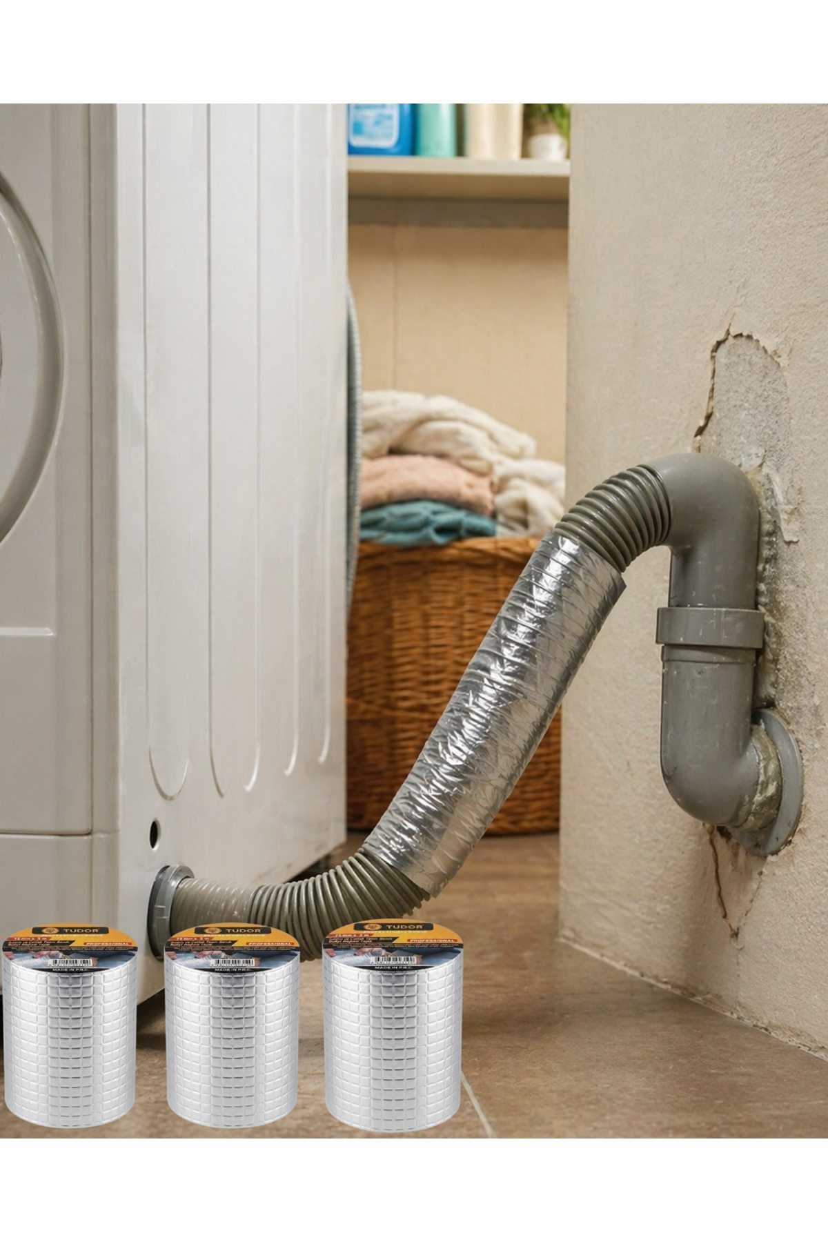 3 Lü Set Güçlü Yapışkanlı Su Yalıtım Bandı 72 MM 2 Metre