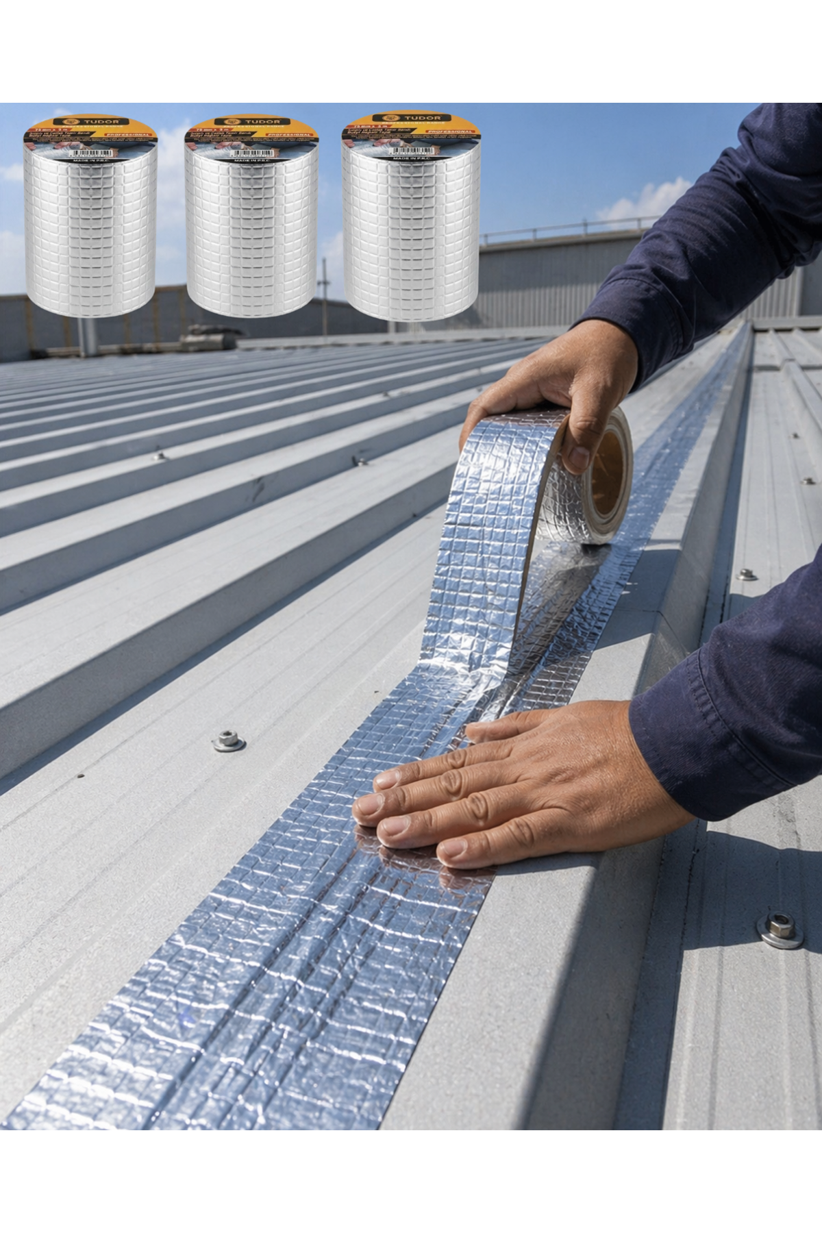 3 Lü Set Çatı Balkon PVC Boru İçin Sızdırmazlık Tamir Bandı