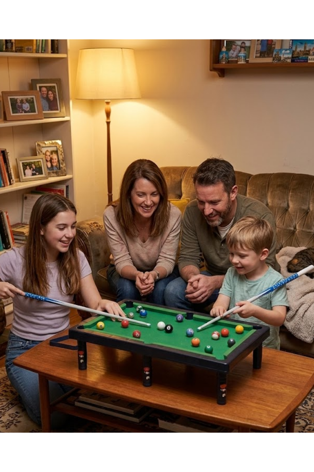 Çocuklar İçin Bilardo Seti Masaüstü Snooker ve Pool Oyuncak