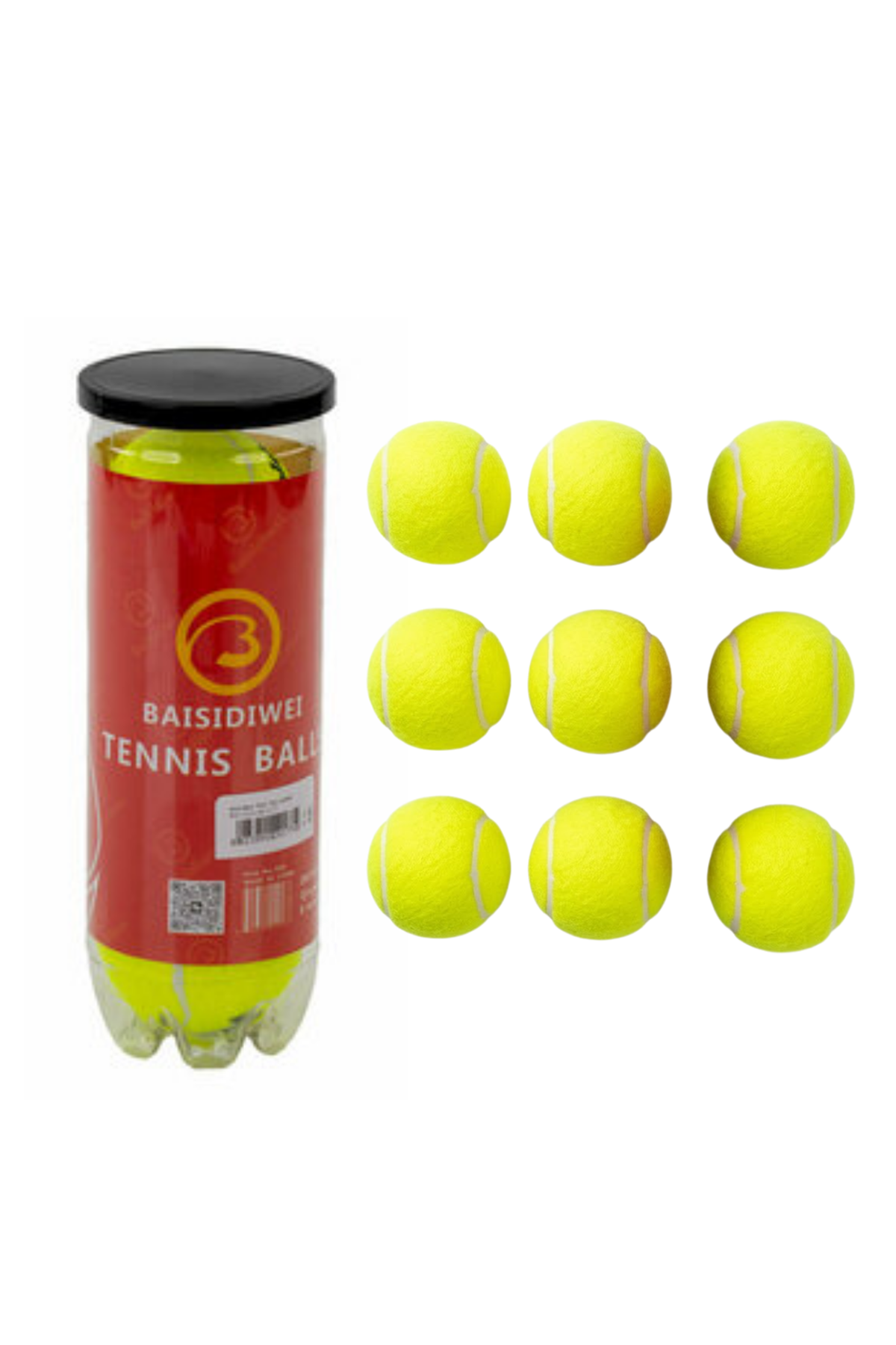 9’lu Tenis Topu Seti Profesyonel ve Amatör Kullanım İçin İdeal