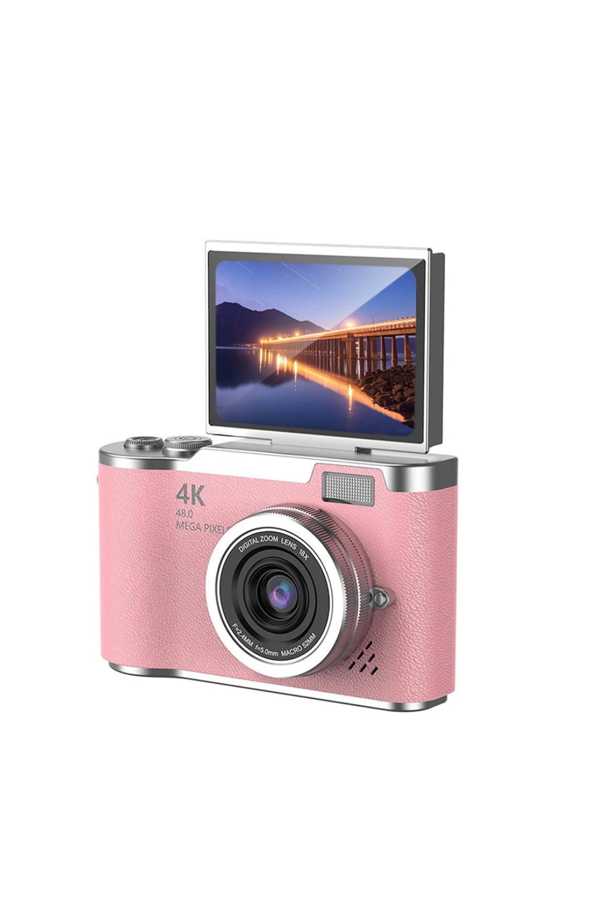 Sosyal Medya İçerik Kamera 48 MP HD Video Flip Ekranlı Dijital Kamera