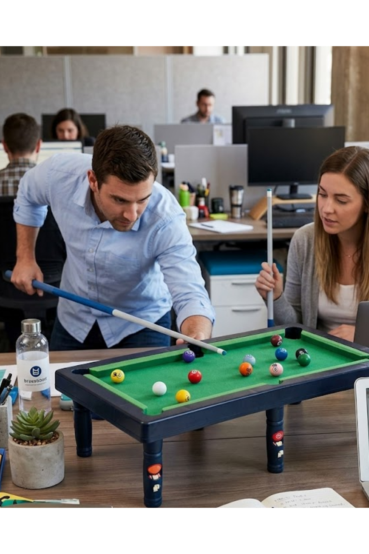 Oyuncak Bilardo Masası Seti Çocuklar İçin Eğlence ve Beceri Oyunu