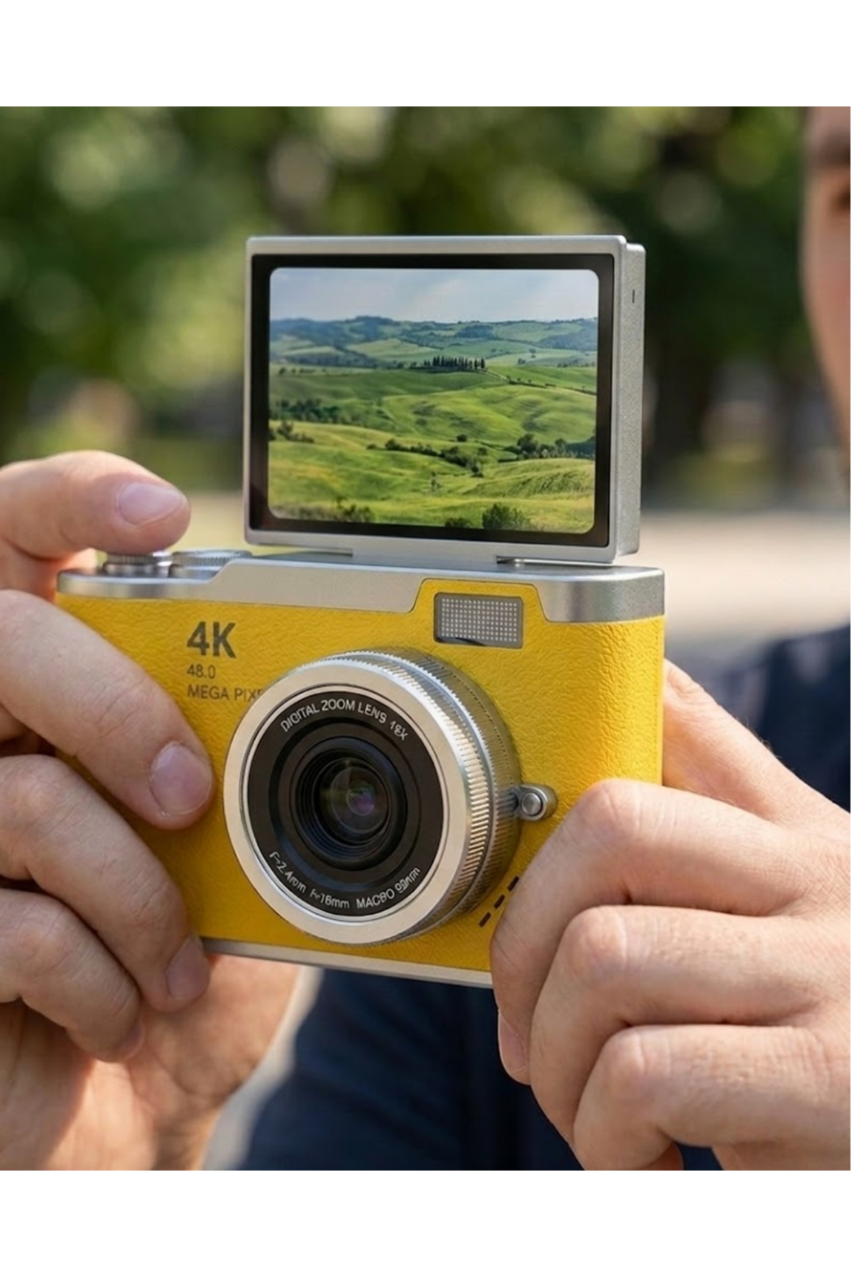 Yeni Nesil Dijital Kamera 48 MP 4K Video Zoomlu Selfie ve Vlog Kamera