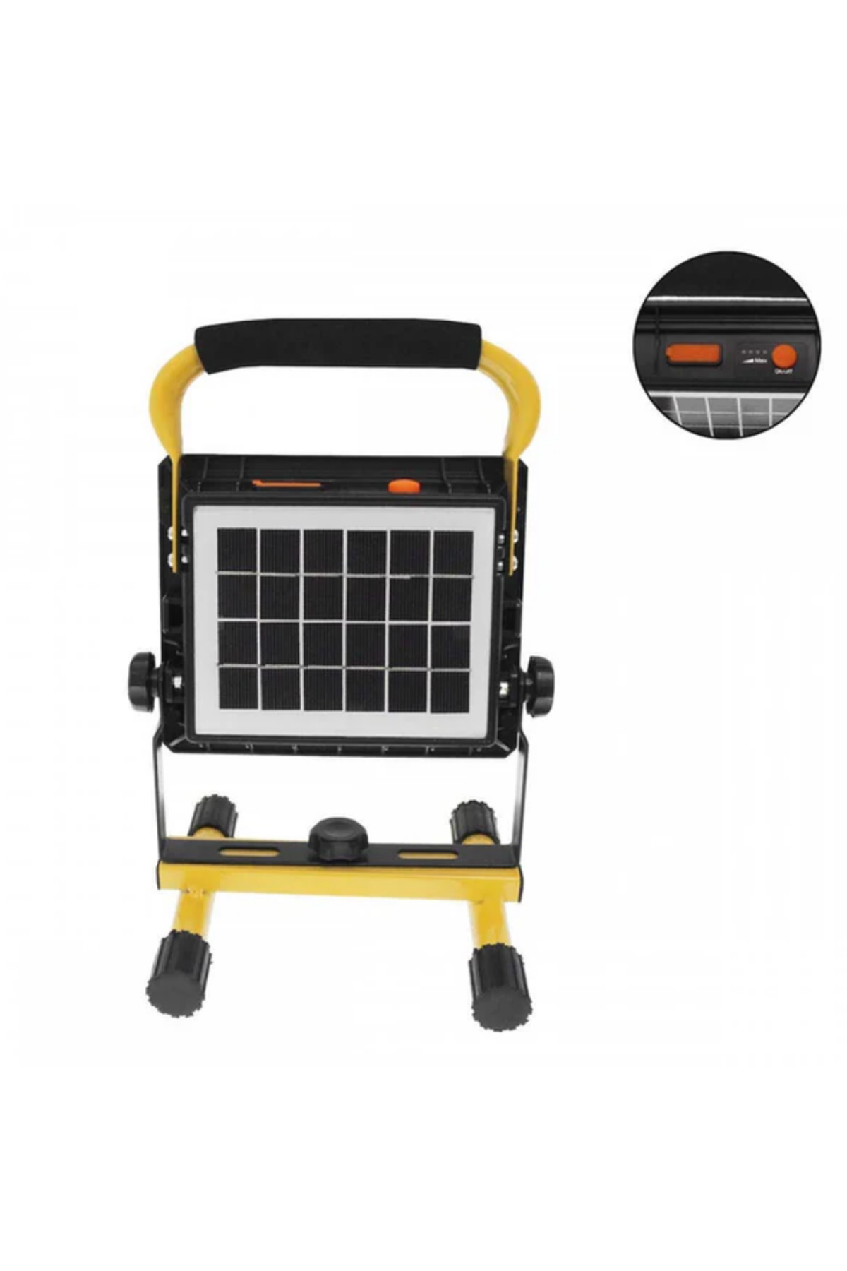 Solar Enerjili LED Kamp Feneri 4 Modlu Ayarlanabilir Açılı Güçlü Aydınlatma