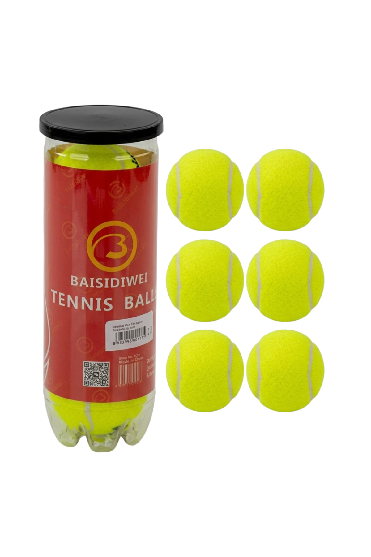 Tenis Topu 6’lı Set Antrenman ve Maç İçin Dayanıklı Toplar