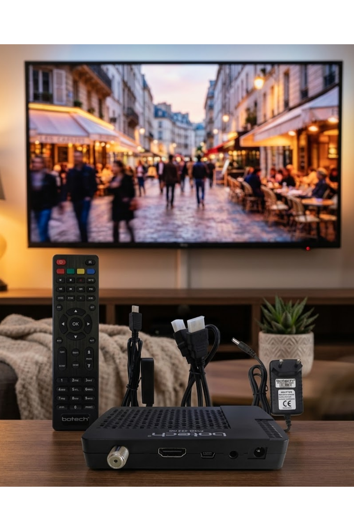 HD Uydu Receiver USB Medya Oynatıcı Özellikli Çok Dilli Menü Destekli