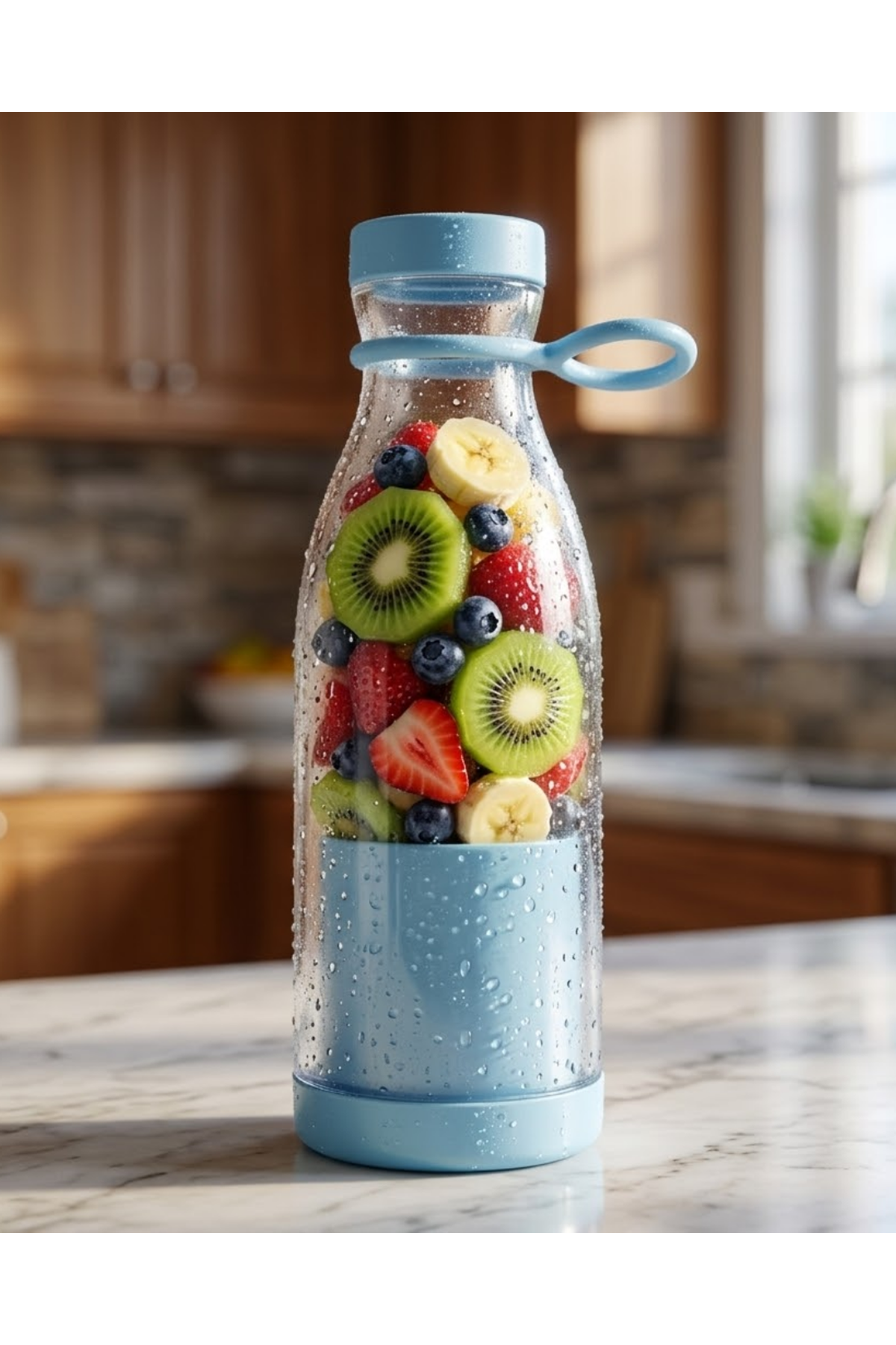 Taşınabilir Blender 380 ml USB Şarjlı Meyve Karıştırıcı Kolay Temizlenebilir