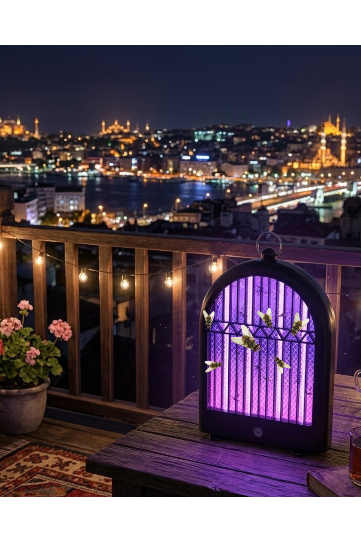 Şarjlı UV Sivrisinek Öldürücü Lamba Sessiz ve