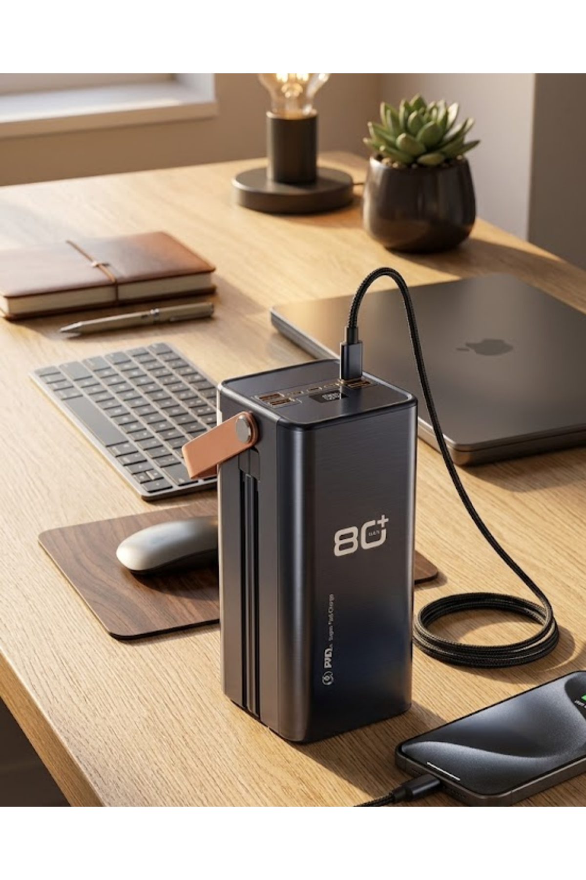 Yüksek Kapasiteli Powerbank 80000 mAh Hızlı Şarj Özellikli Çok Portlu Taşınabilir Şarj Cihazı