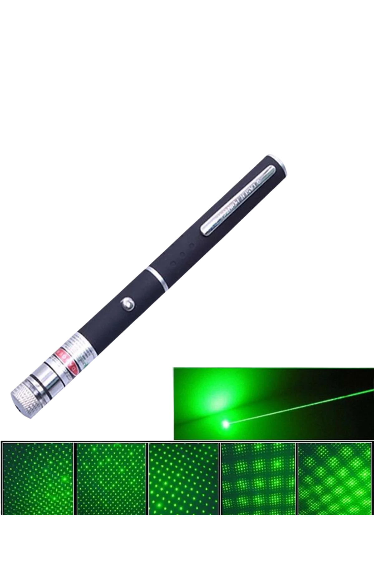 Yeşil Lazer Pointer Güçlü Işın Uzun Menzil ve Kompakt Tasarım
