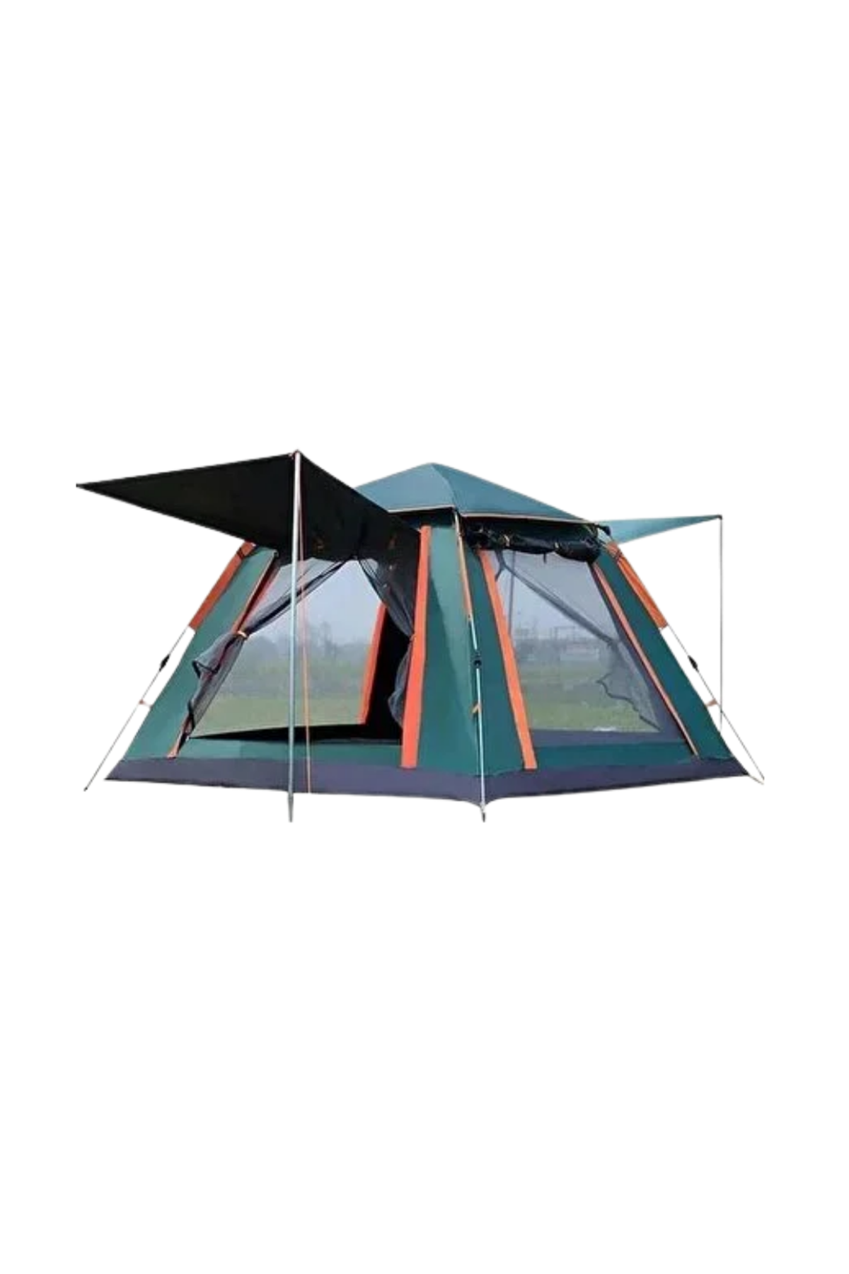 4 5 Kişilik Kamp Çadırı Güneşlikli Suya Dayanıklı Geniş Hacimli Outdoor